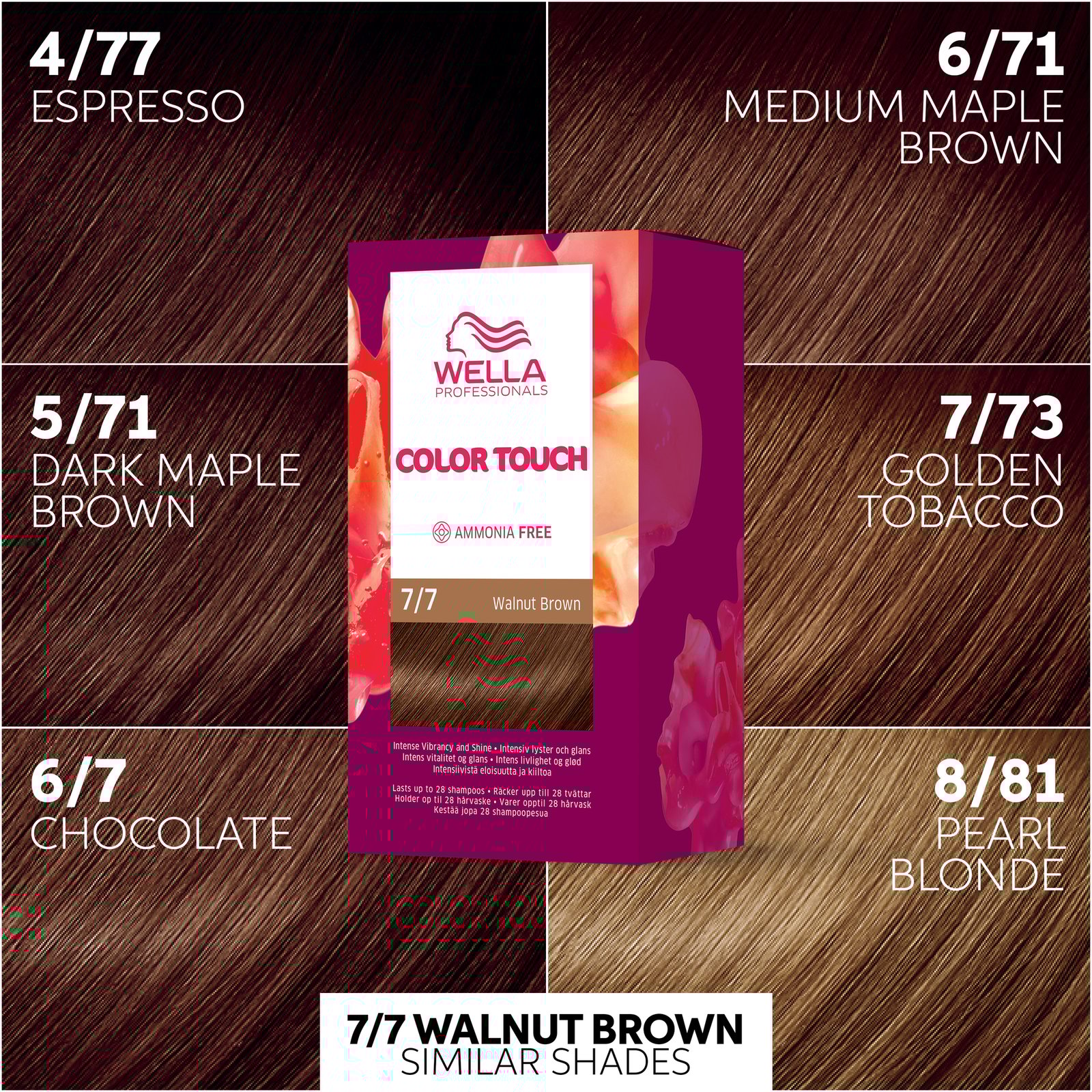 Wella Professionals Color Touch Deep Brown Walnut Brown 7/7 130 ml