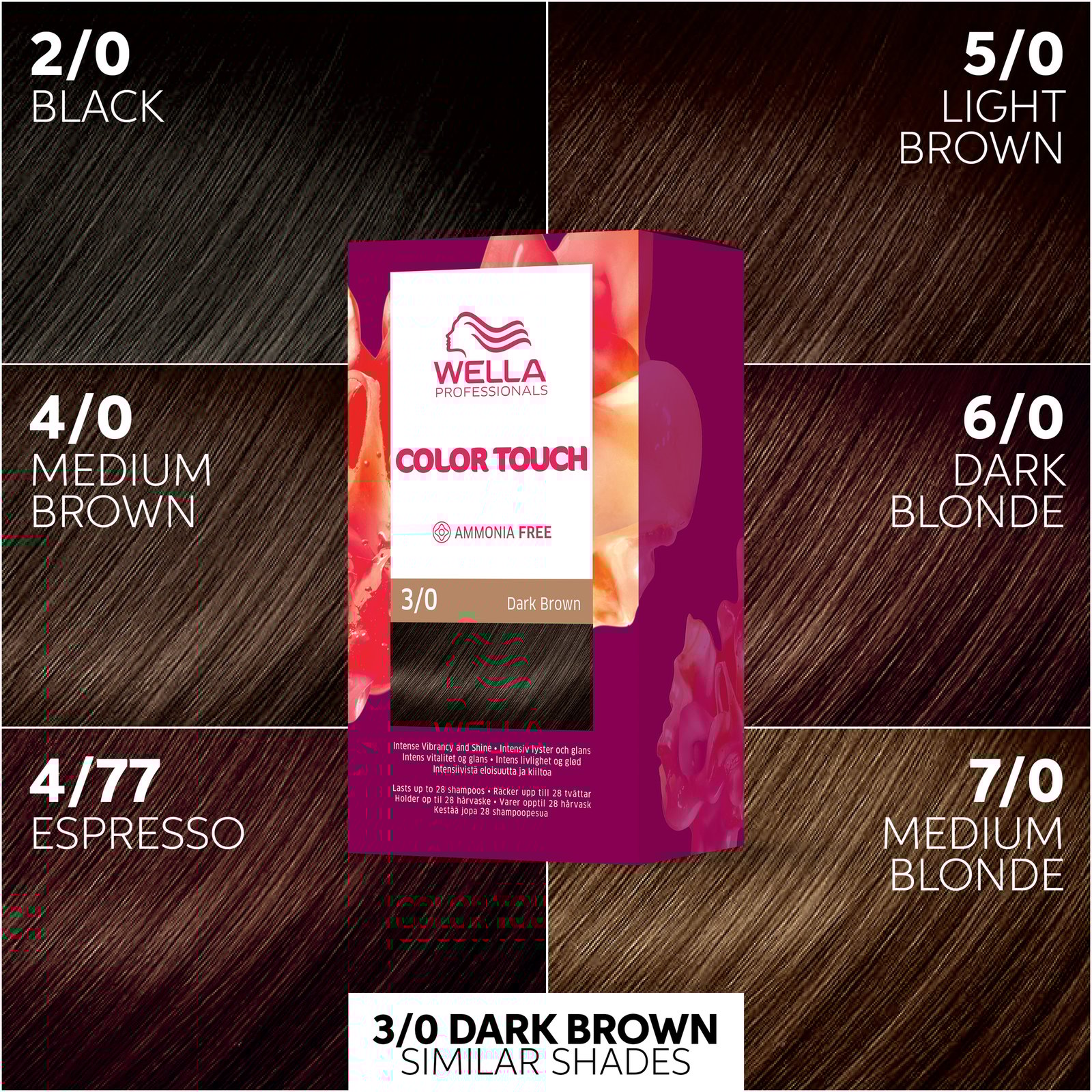 Wella Professionals Color Touch Pure Naturals Dark Brown 3/0 130 ml