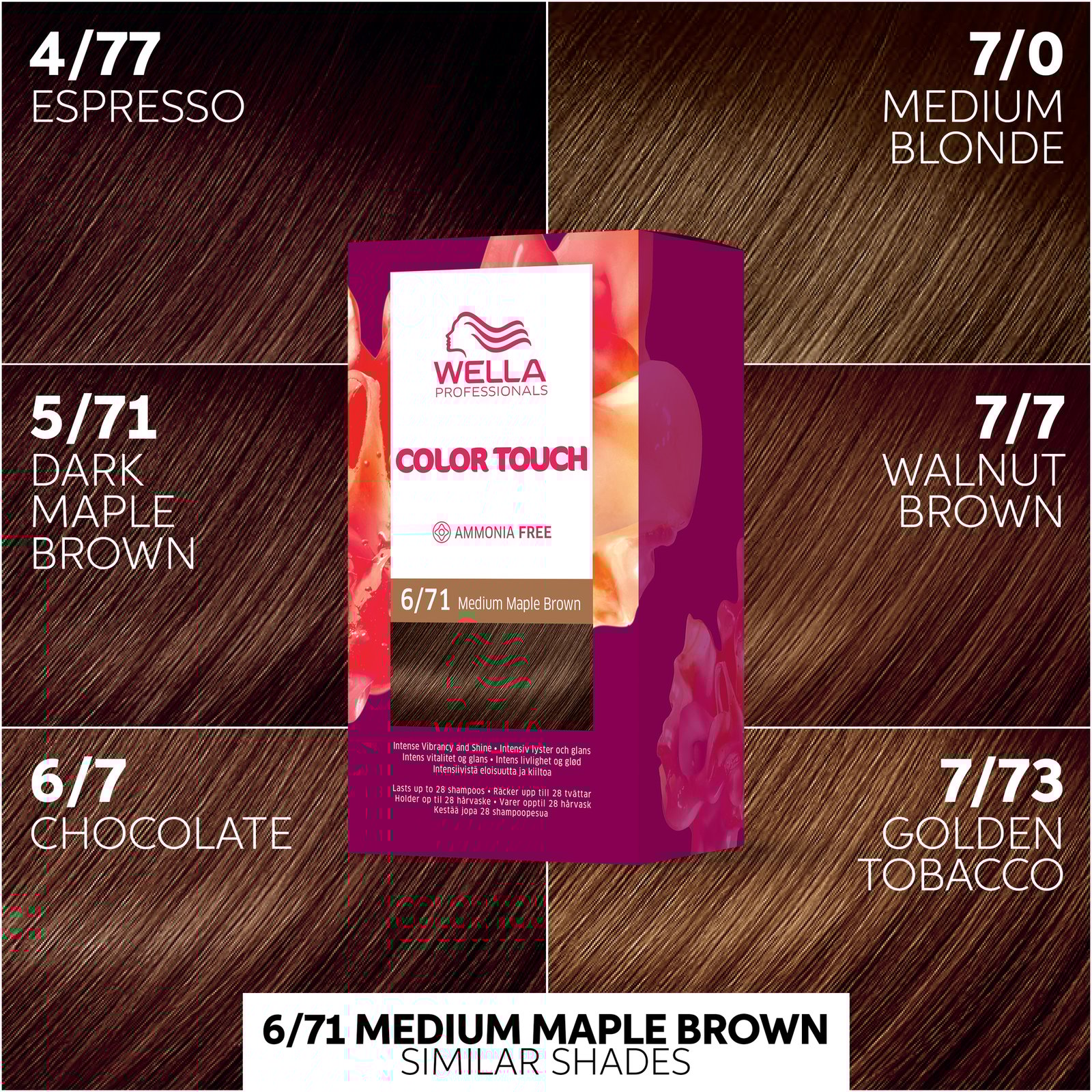 Wella Professionals Color Touch Deep Brown Medium Maple Brown 6/71 130 ml