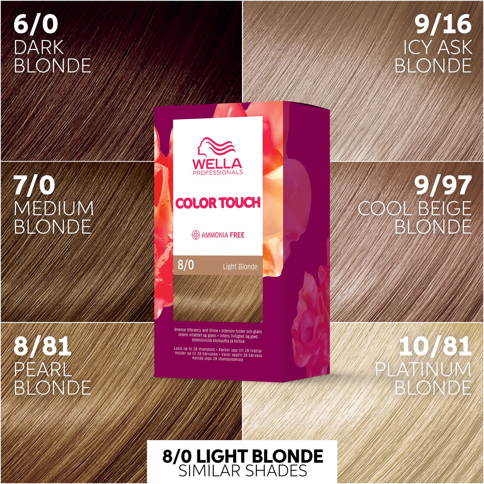 Wella Professionals Color Touch Pure Naturals Light Blonde 8/0 130 ml