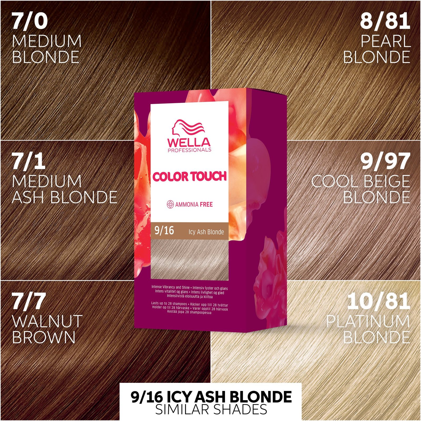 Wella Professionals Color Touch Pure Naturals Icy Ash Blonde 9/16 130 ml