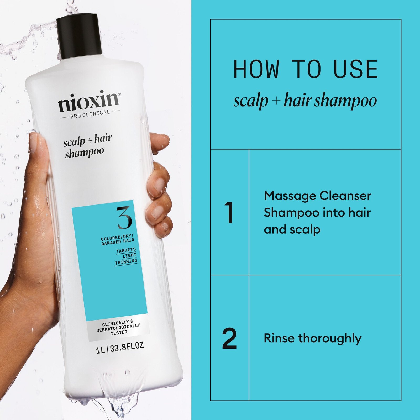 Nioxin System 3 Shampoo 1000 ml