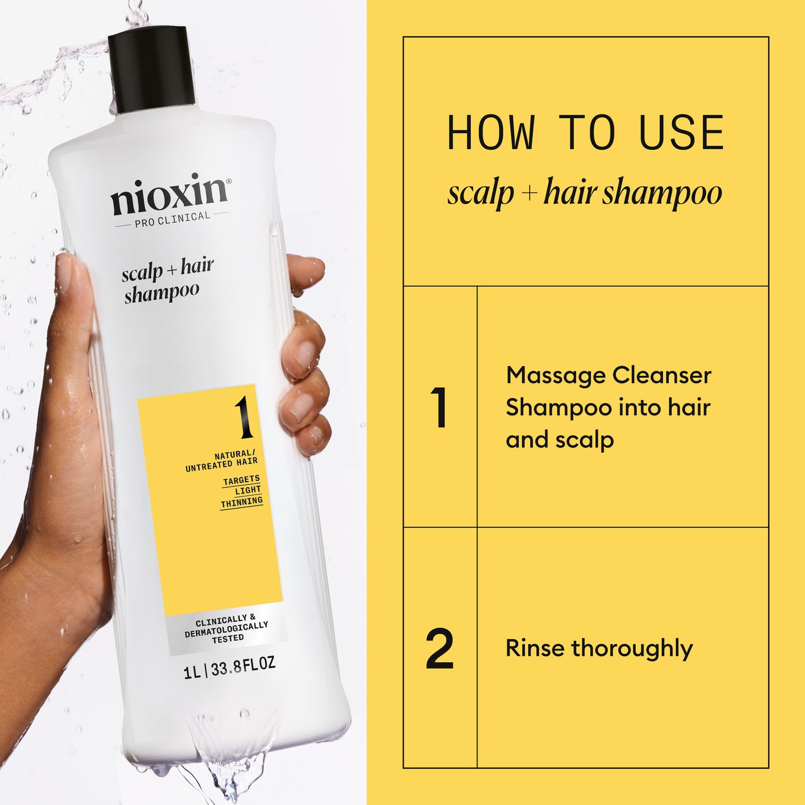 Nioxin System 1 Shampoo 1000 ml