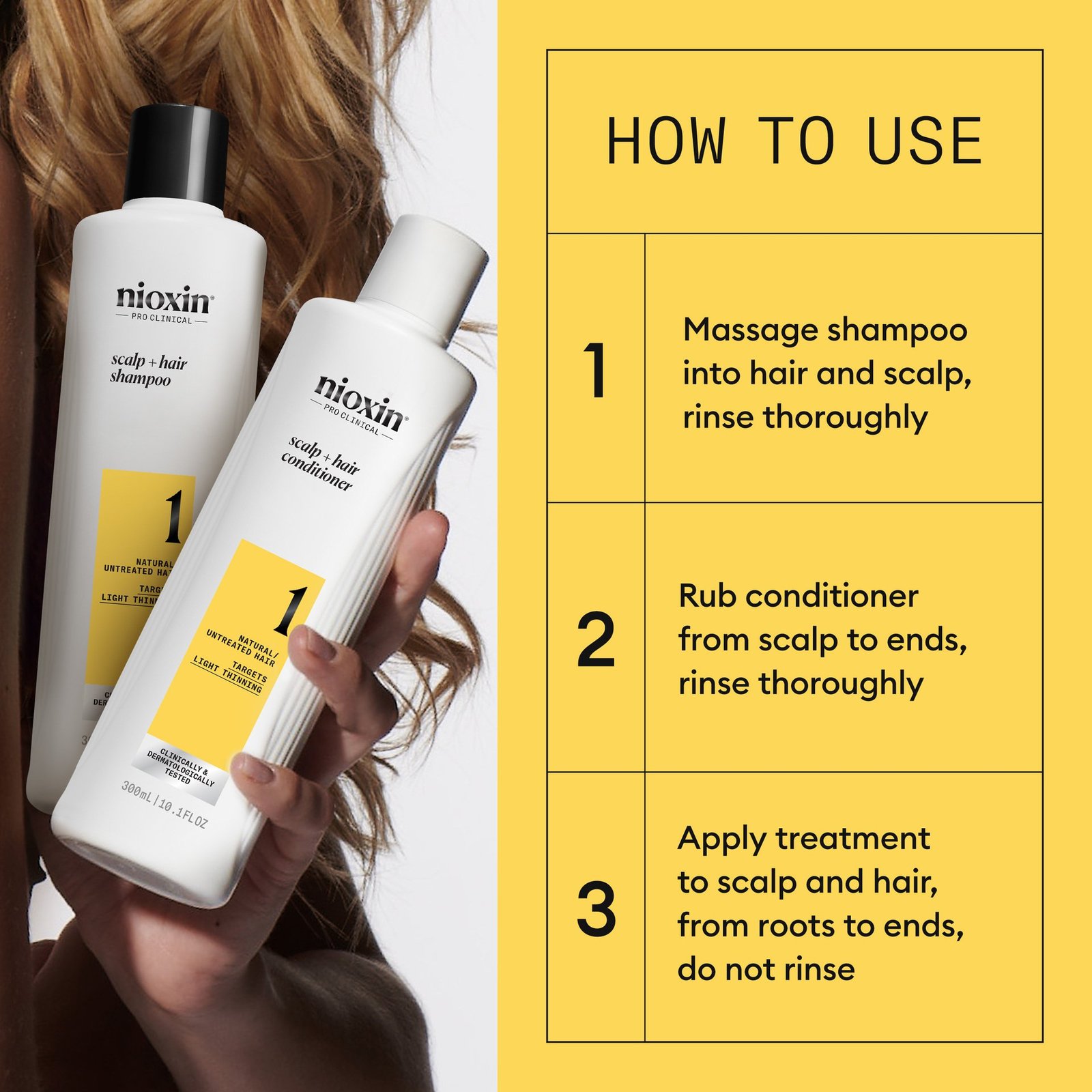 Nioxin System 1 Trial Kit 350 ml
