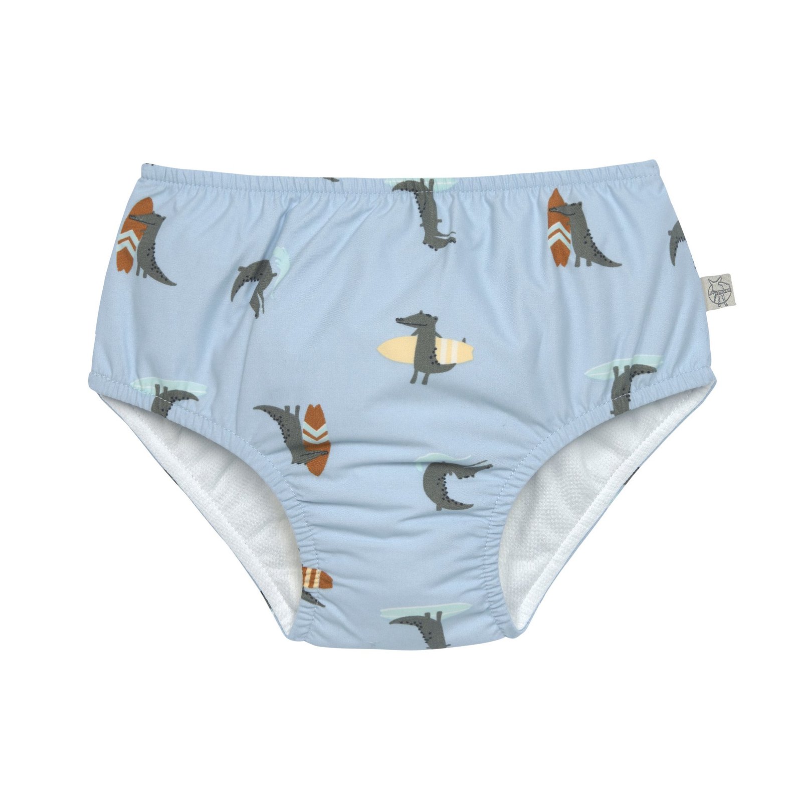 Lässig Badblöja Crocodile Sky Blue 3–6 mån