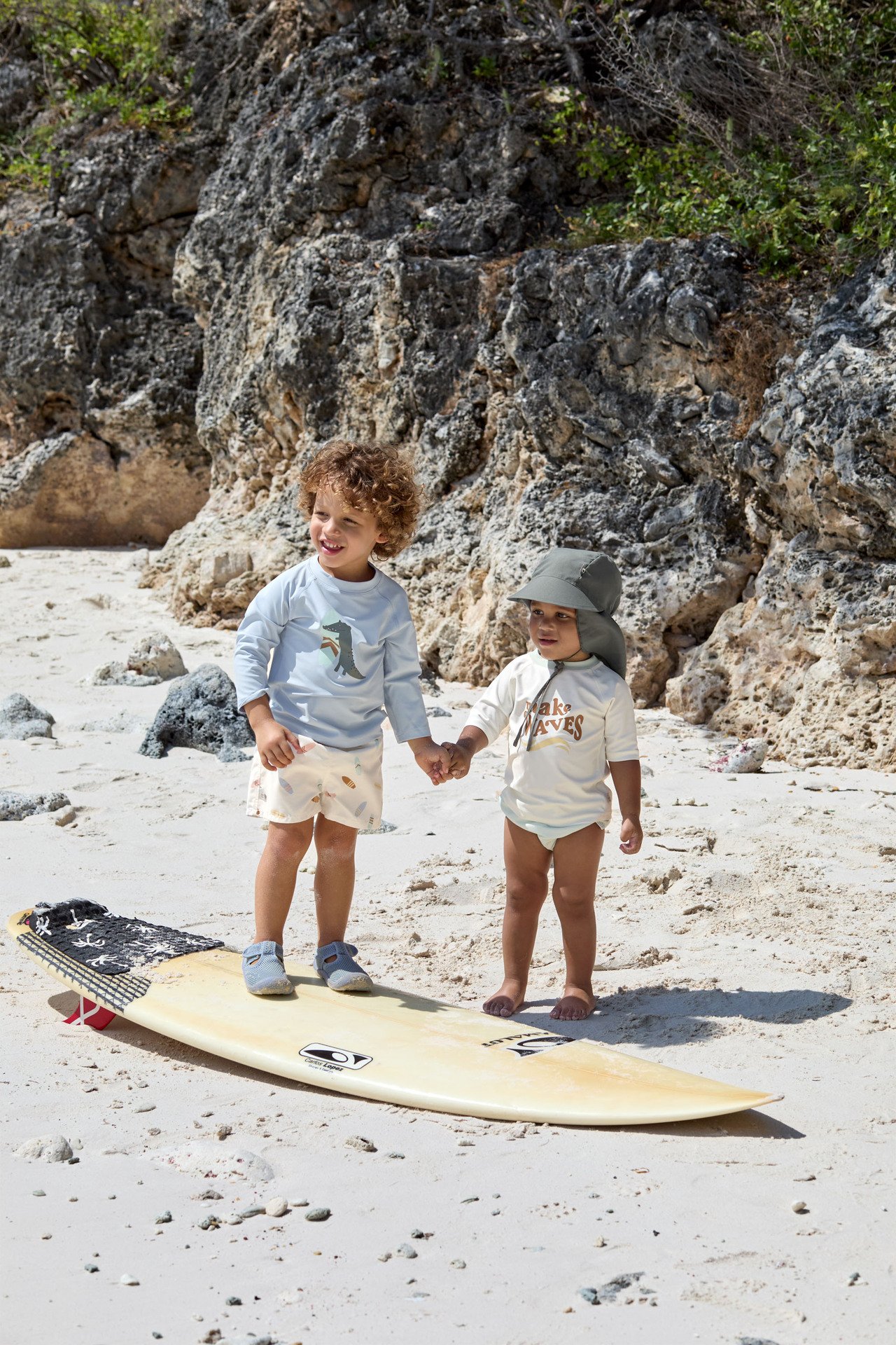 Lässig UV-tröja Med Långa Ärmar Crocodile Sky Blu 3–6 mån