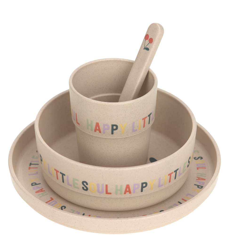 Lässig Tallriksset PP/Cellulosa Happy Fruits Cherry