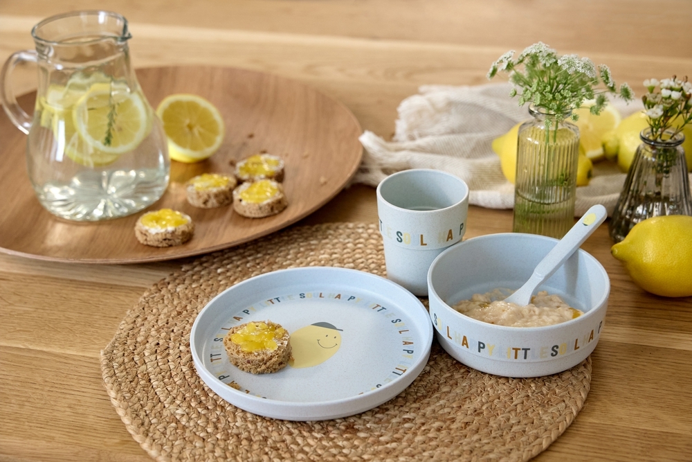 Lässig Tallriksset PP/Cellulosa Happy Fruits Lemon