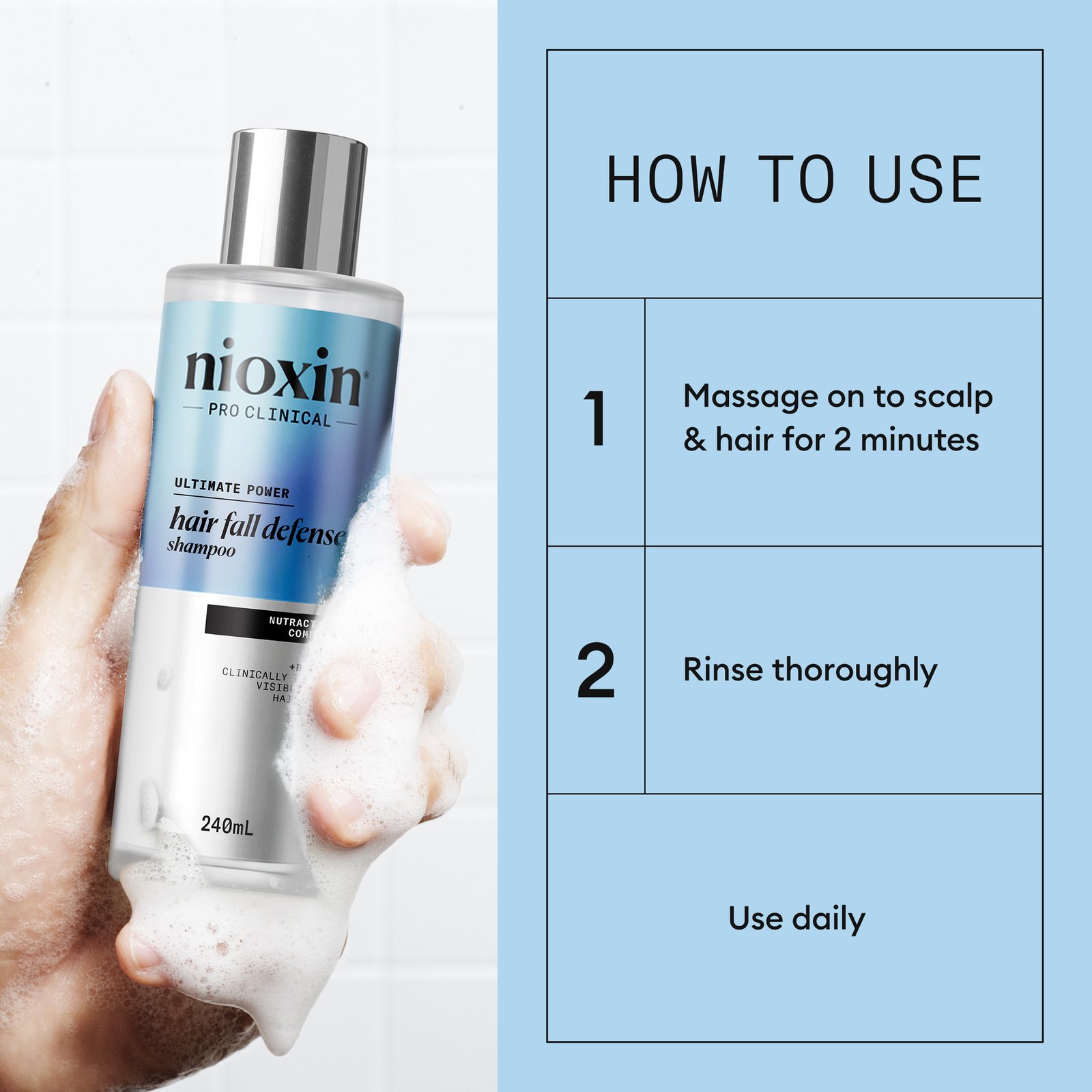 Nioxin Hair Fall Defense Shampoo 240 ml