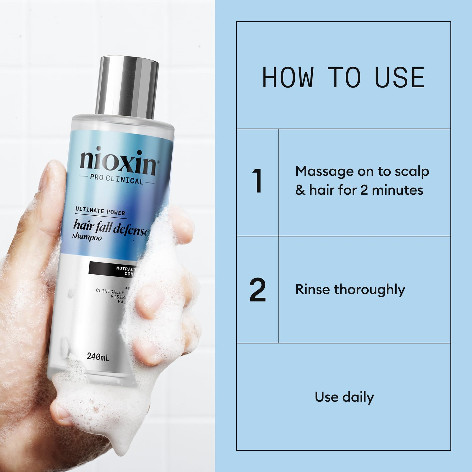 Nioxin Hair Fall Defense Shampoo 240 ml