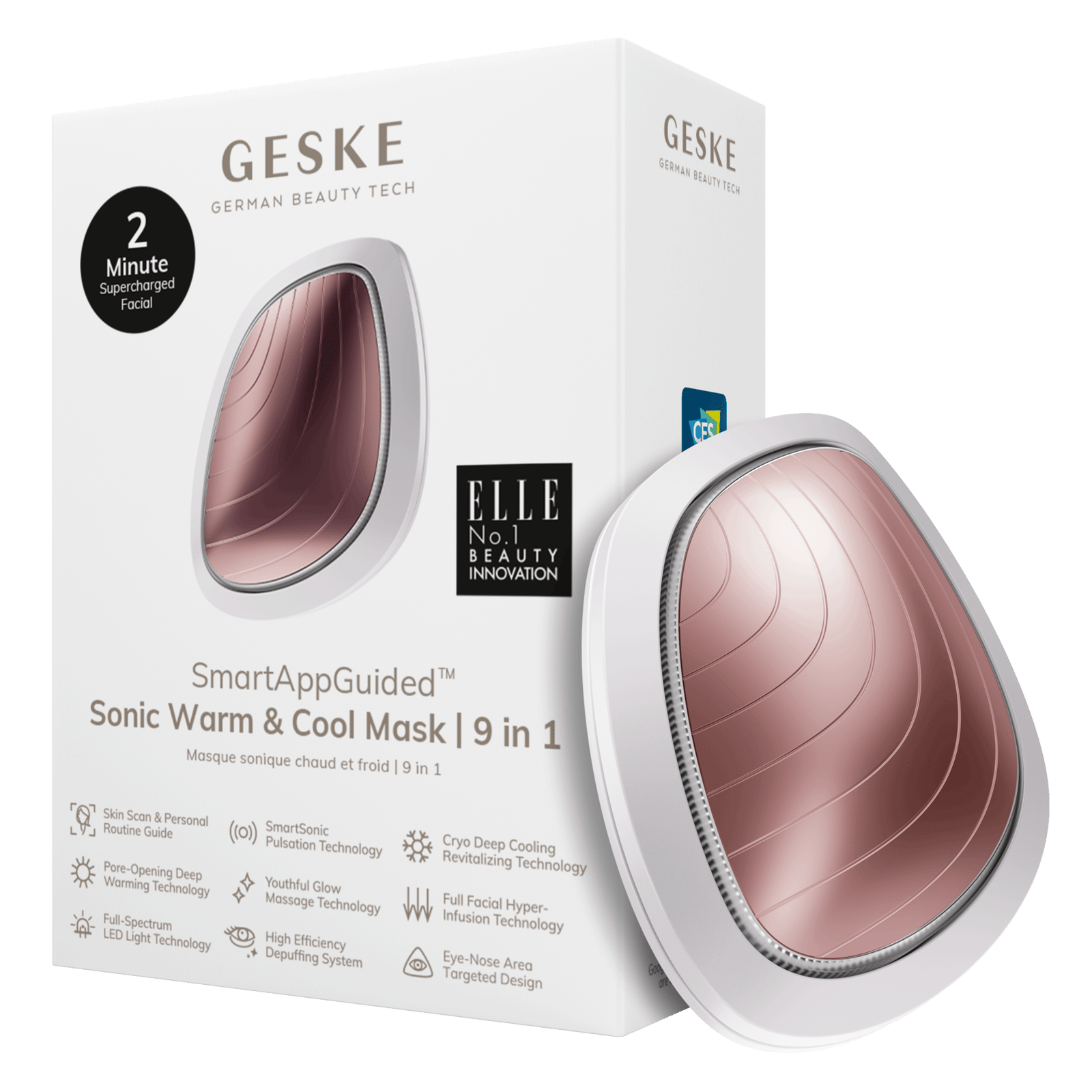 GESKE Sonic Warm & Cool Mask | 9 in 1 Starlight 1 st