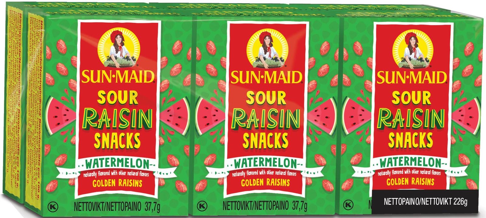 Sun Maid Russin Med Vattenmelonsmak 6 pack