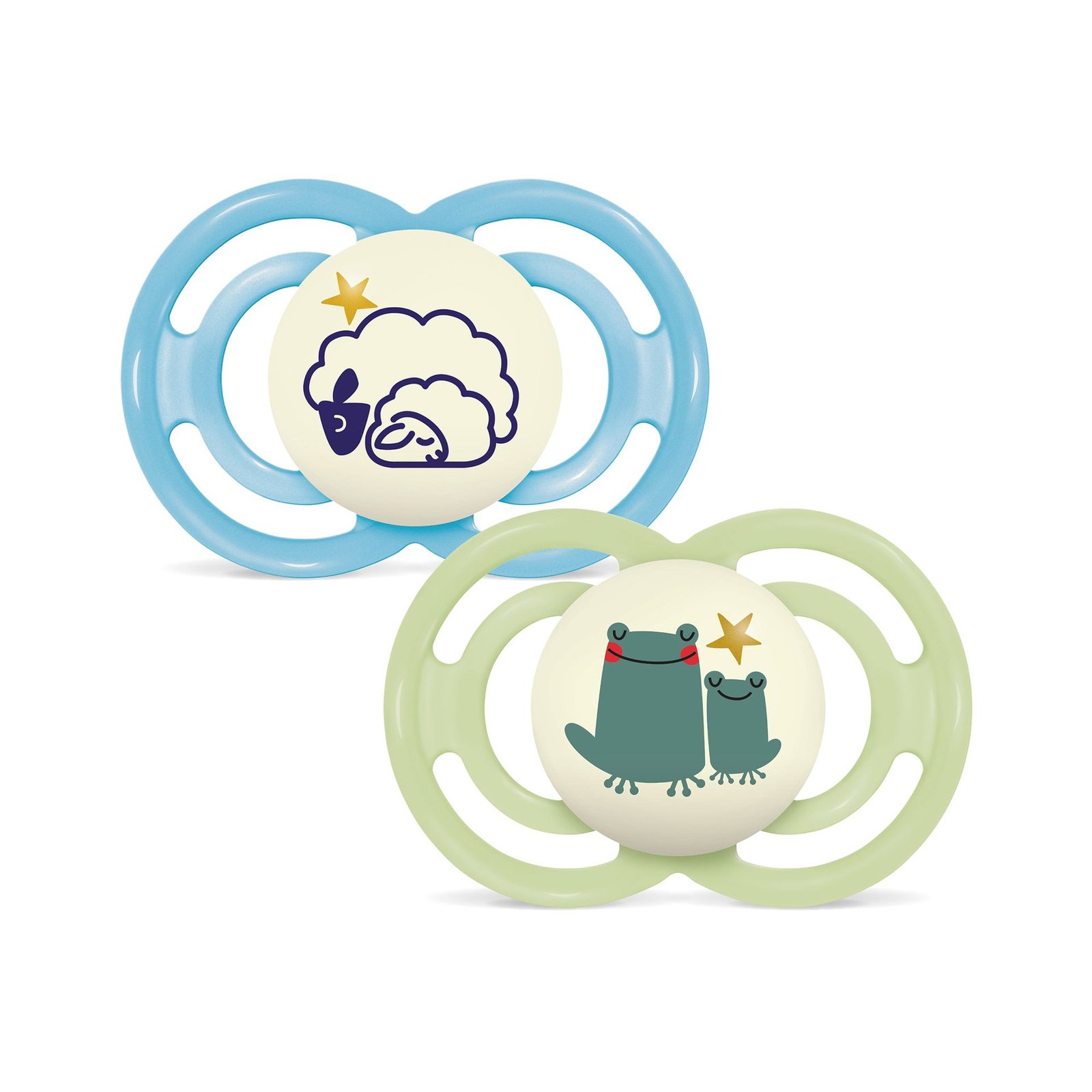 MAM Perfect Night Nappar 6-16 Månader Silikon 2 st - Olika färger