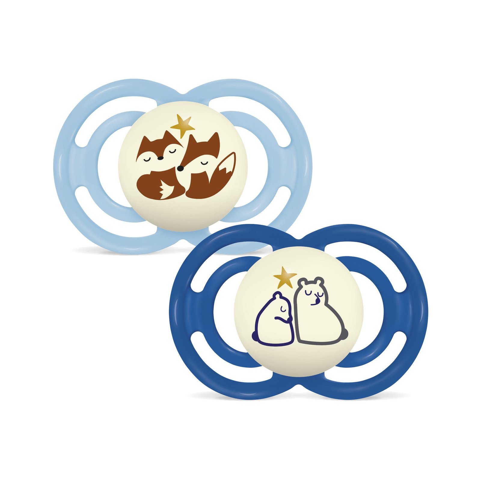 MAM Perfect Night Nappar 6-16 Månader Silikon 2 st - Olika färger