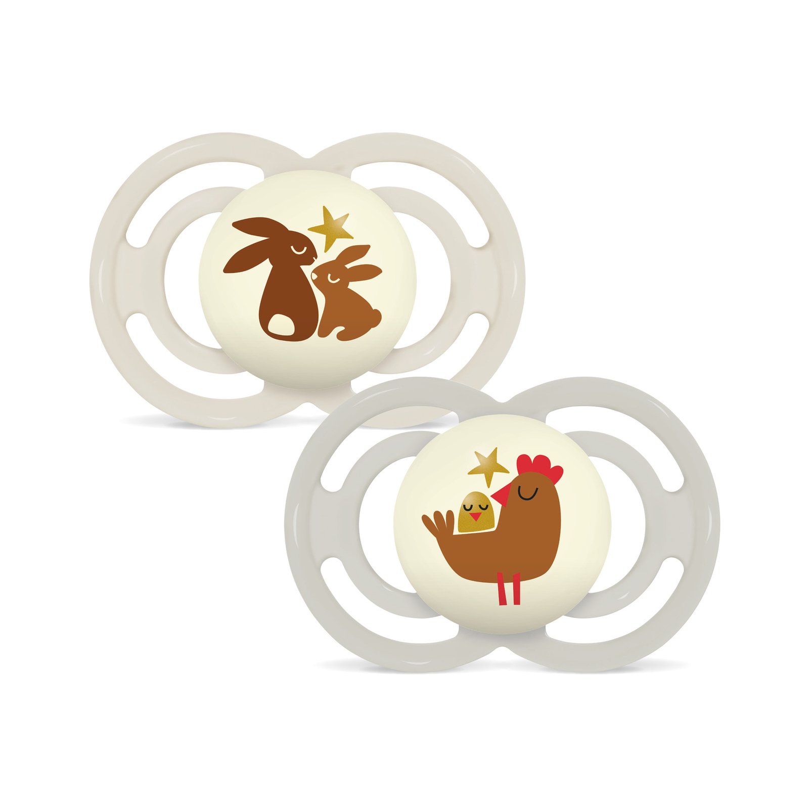 MAM Perfect Night Nappar 6-16 Månader Silikon 2 st - Olika färger