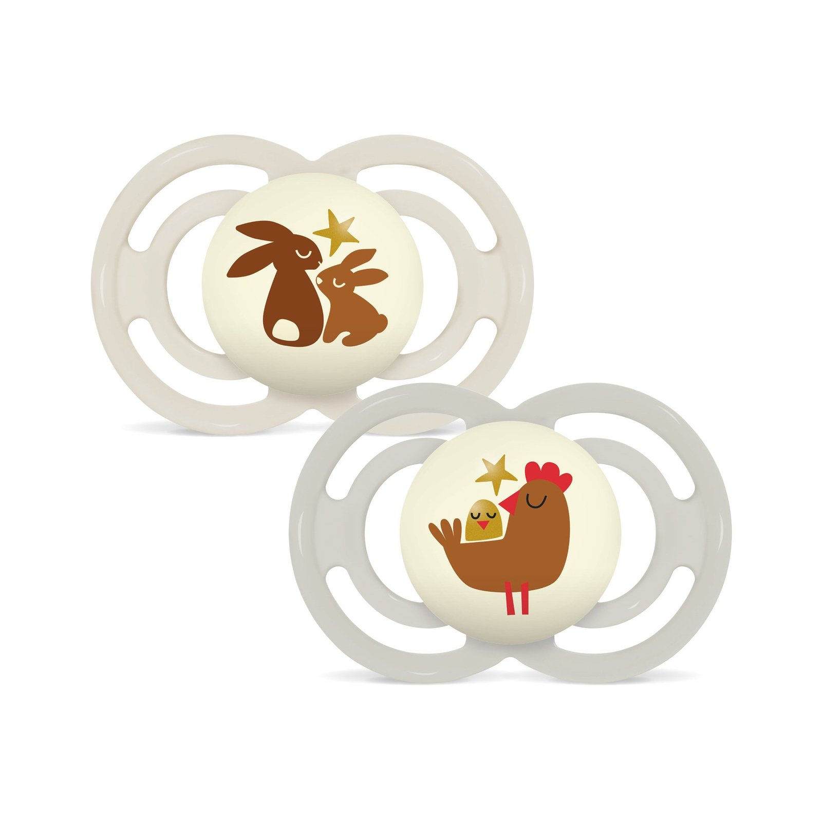 MAM Perfect Night Nappar 6-16 Månader Silikon 2 st - Olika färger