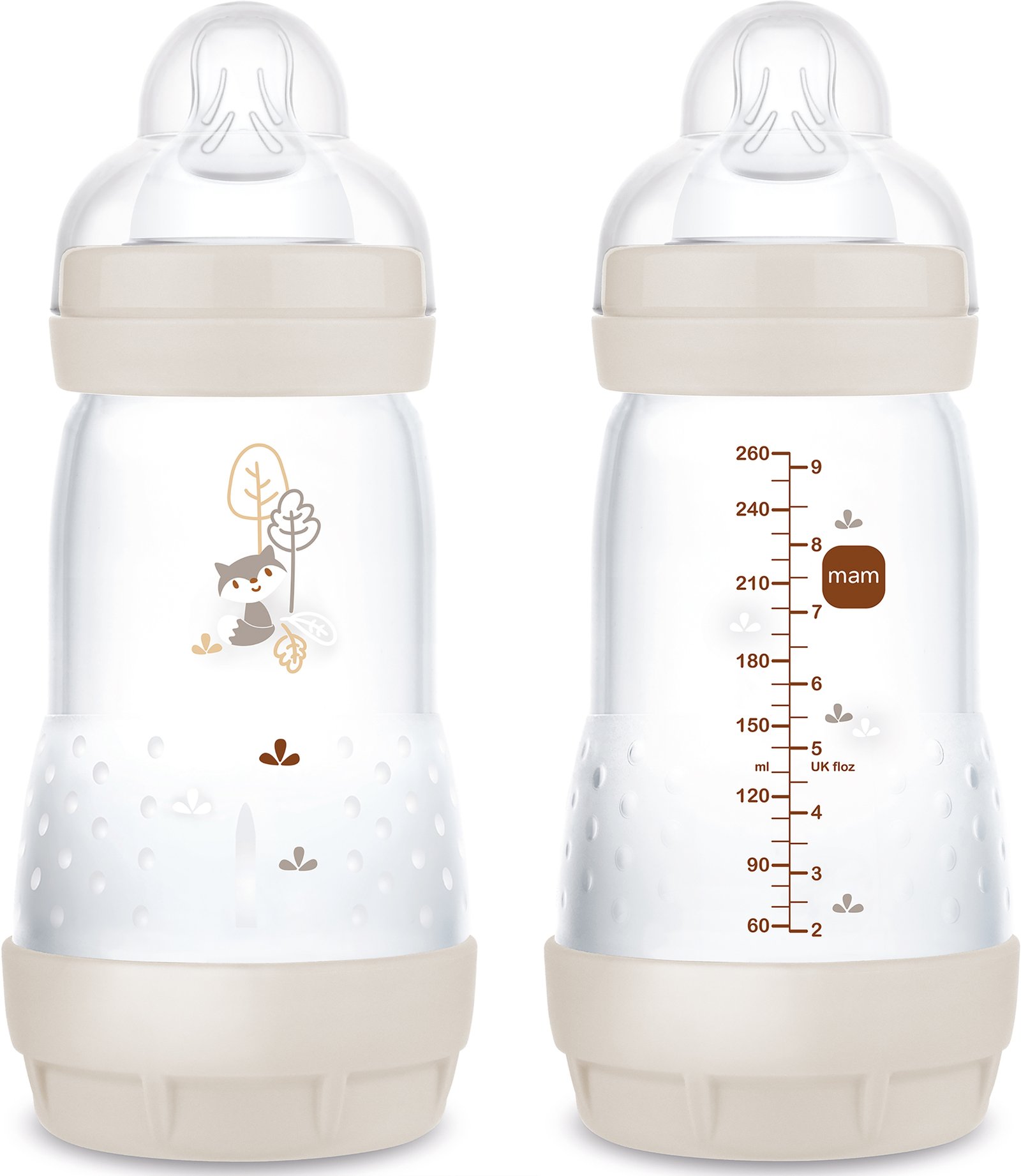 MAM Easy Start Anti Colic Nappflaskor 0+ Månader 260 ml 2 st - Olika färger