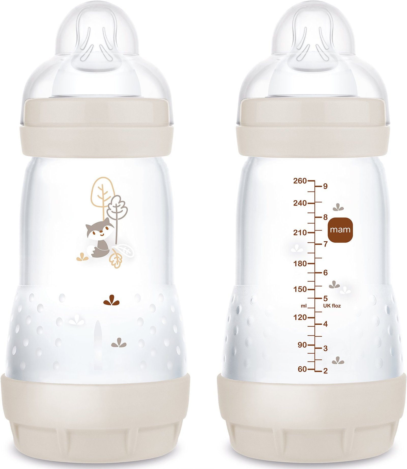 MAM Easy Start Anti Colic Nappflaskor 0+ Månader 260 ml 2 st - Olika färger