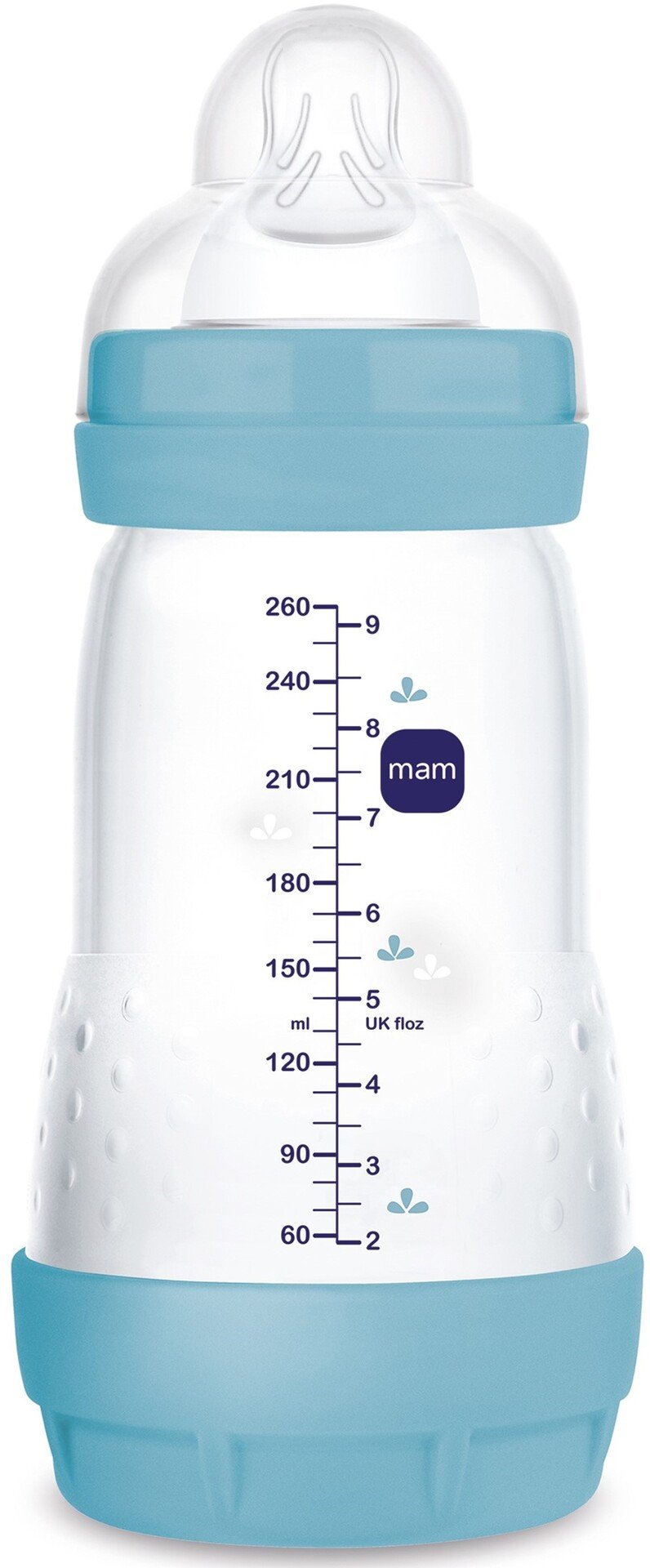 MAM Easy Start Anti-Colic Nappflaska Blå 0+ månader 260 ml 1-pack