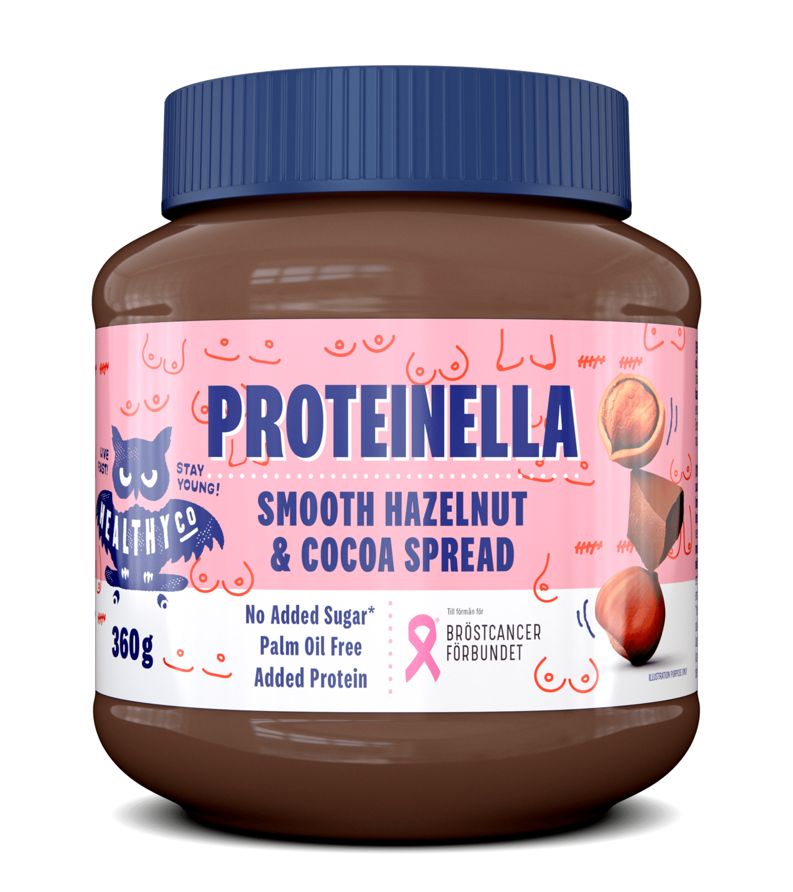HealthyCo Proteinella Smooth Hazelnut & Cocoa Spread 360g