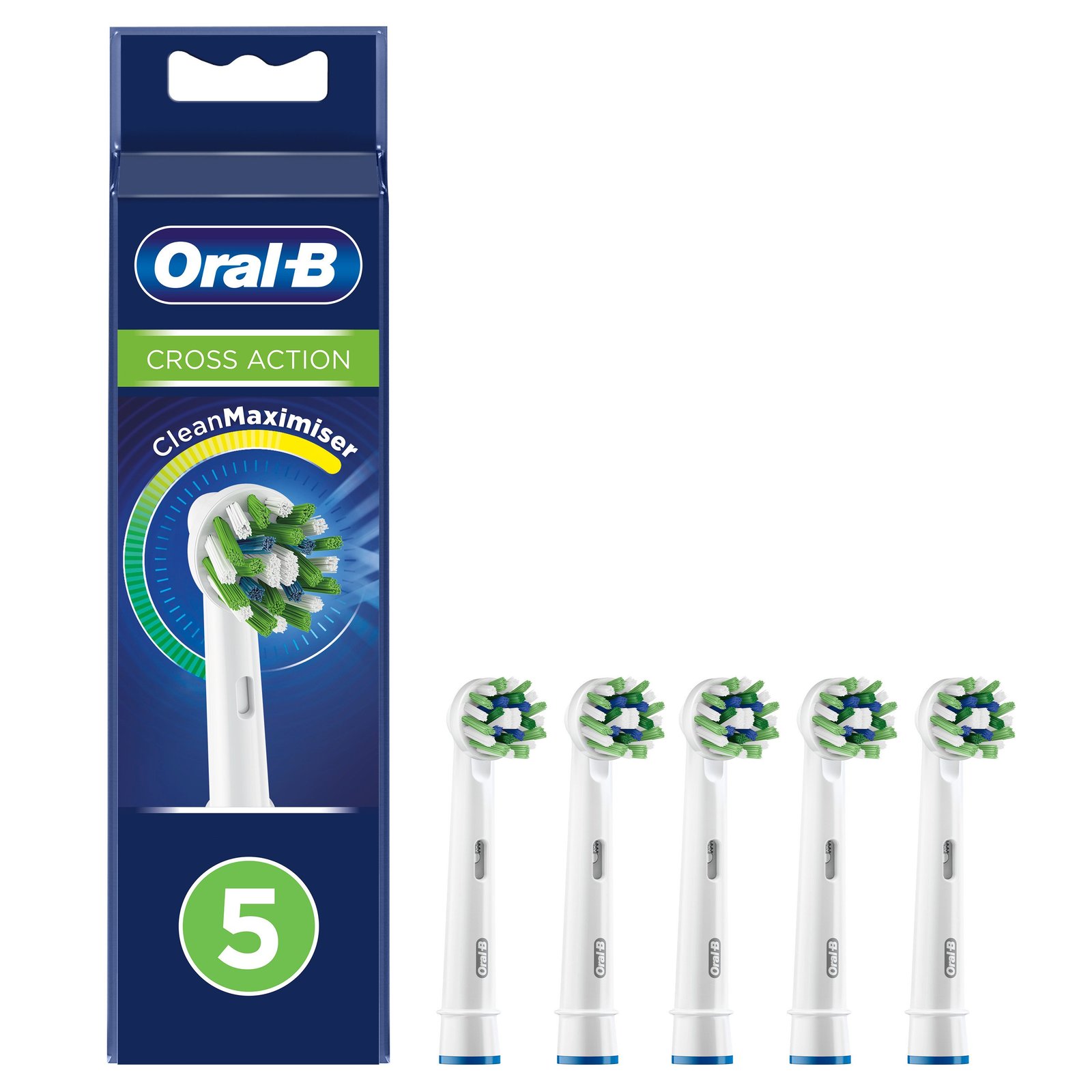 Oral-B Cross Action Tandborsthuvuden 5 st