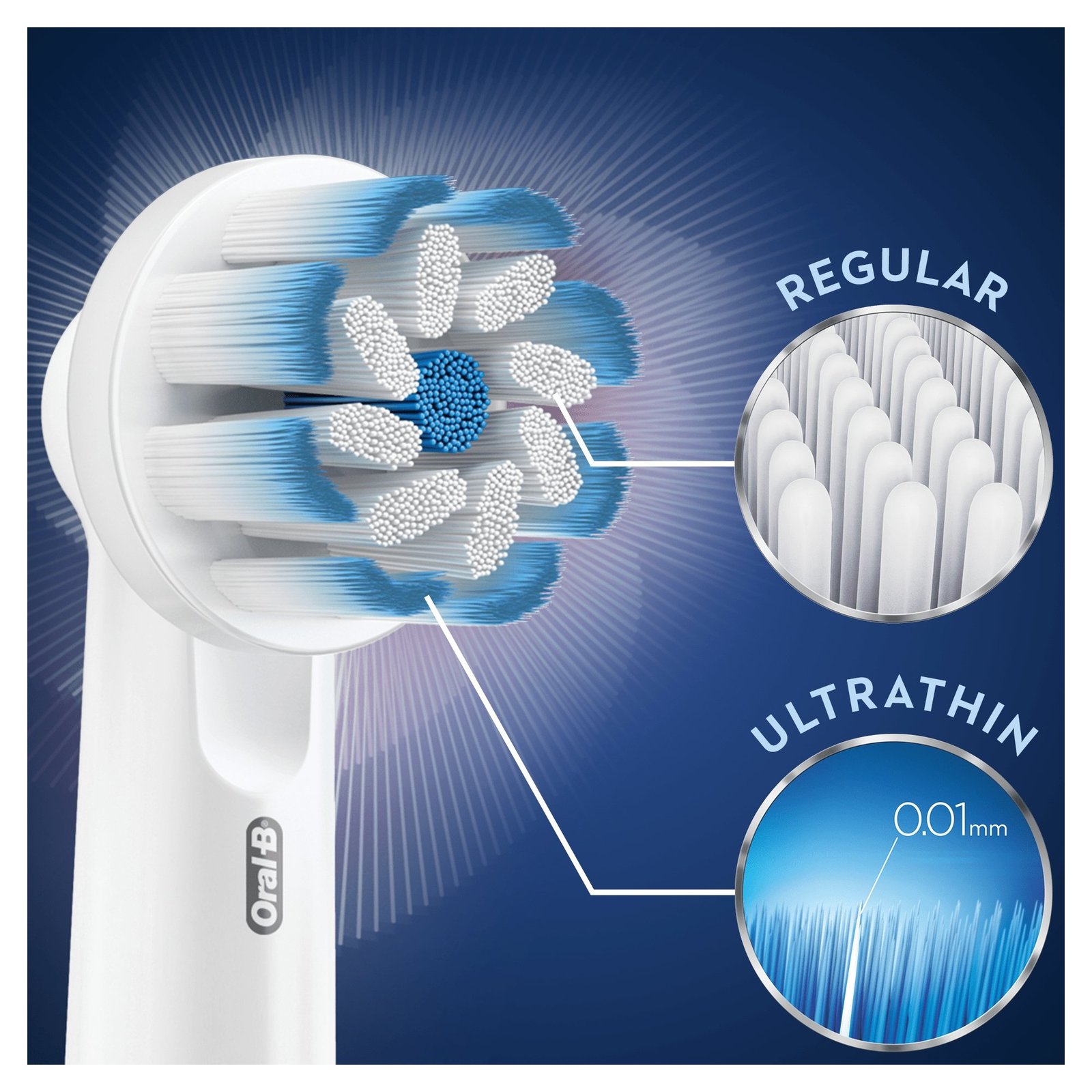 Oral-B Sensitive Clean Tandborsthuvud 6 st
