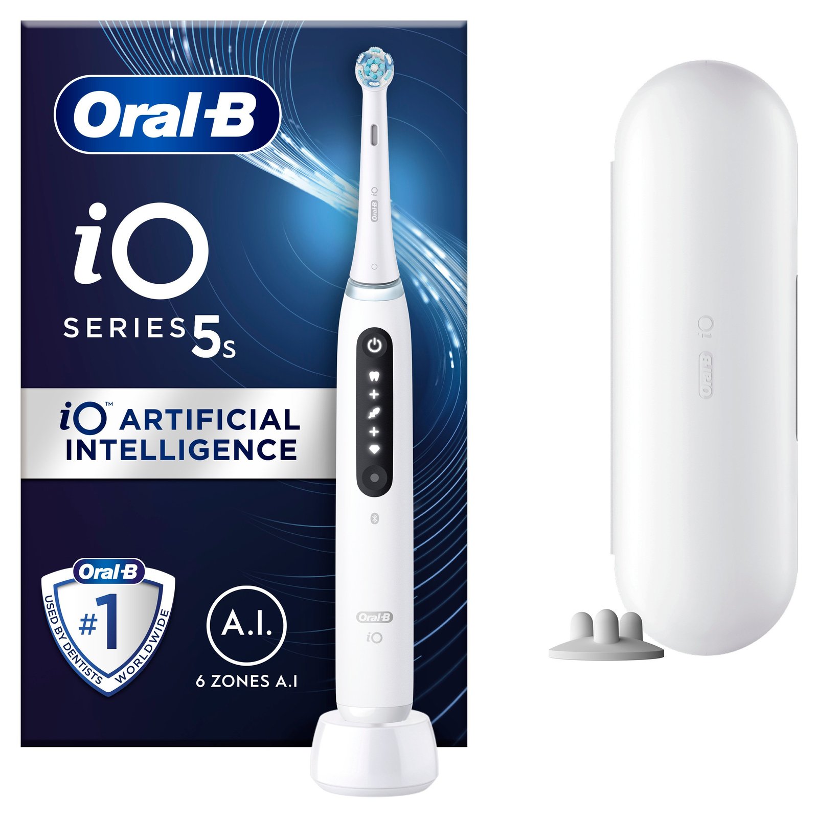 Oral-B iO 5S White Eltandborste Designed By Braun 1 st