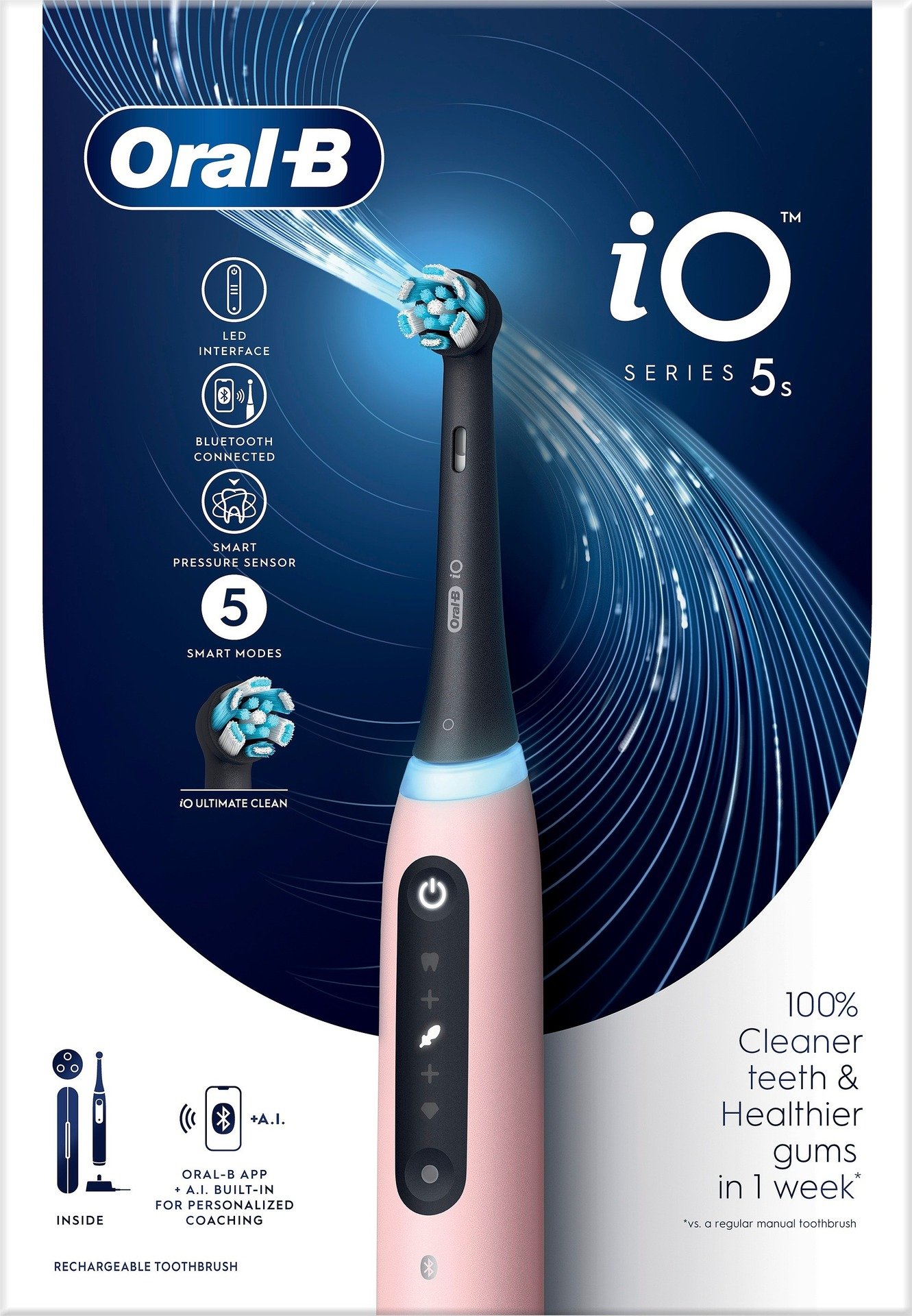Oral-B iO5S Rosa Eltandborste