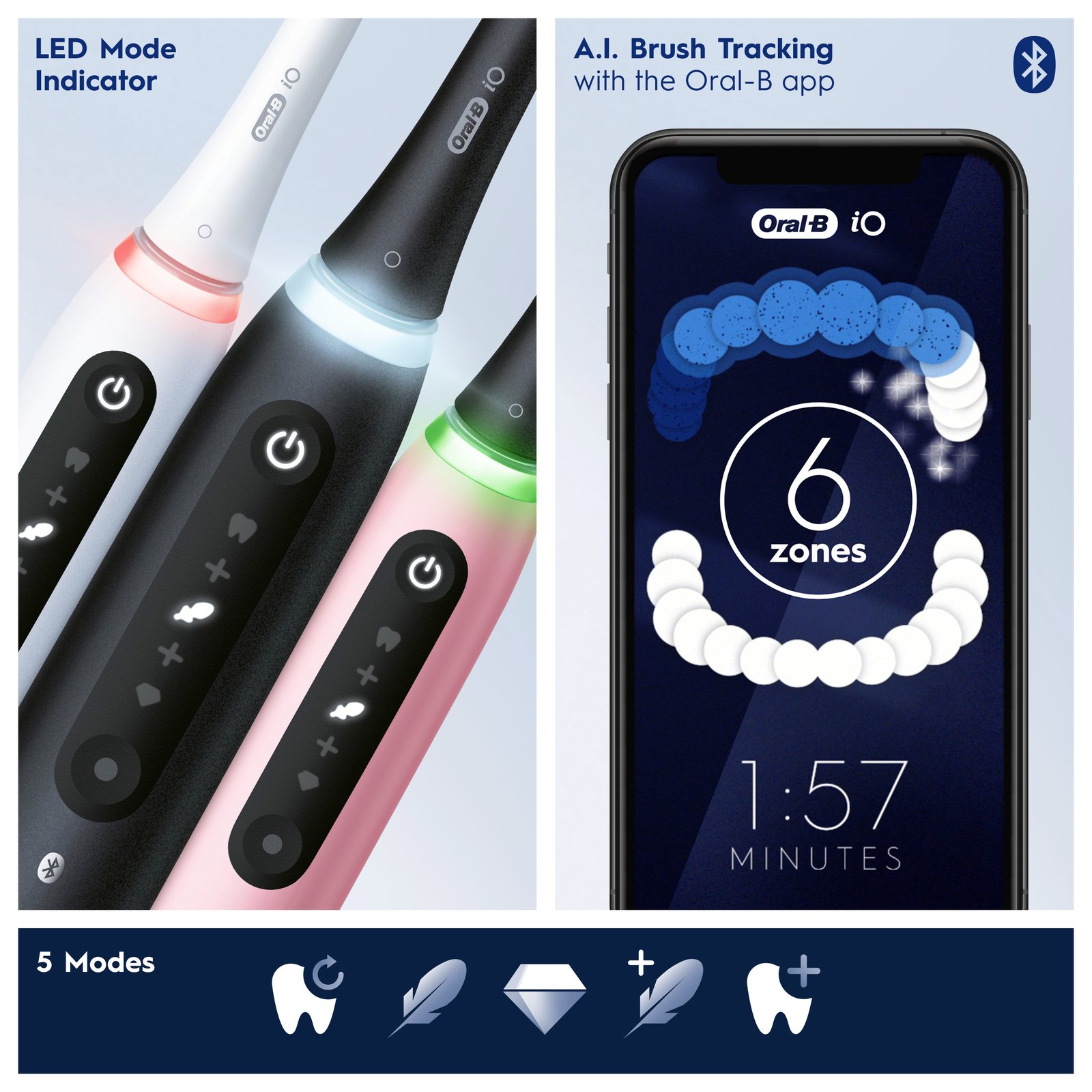Oral-B iO 5S Black Eltandborste Designed By Braun 1 st