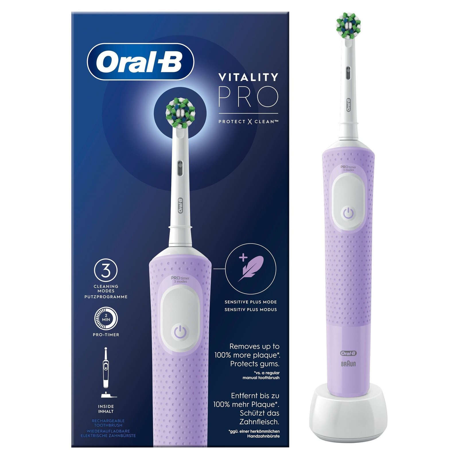 Oral-B Vitality Pro Lila Eltandborste