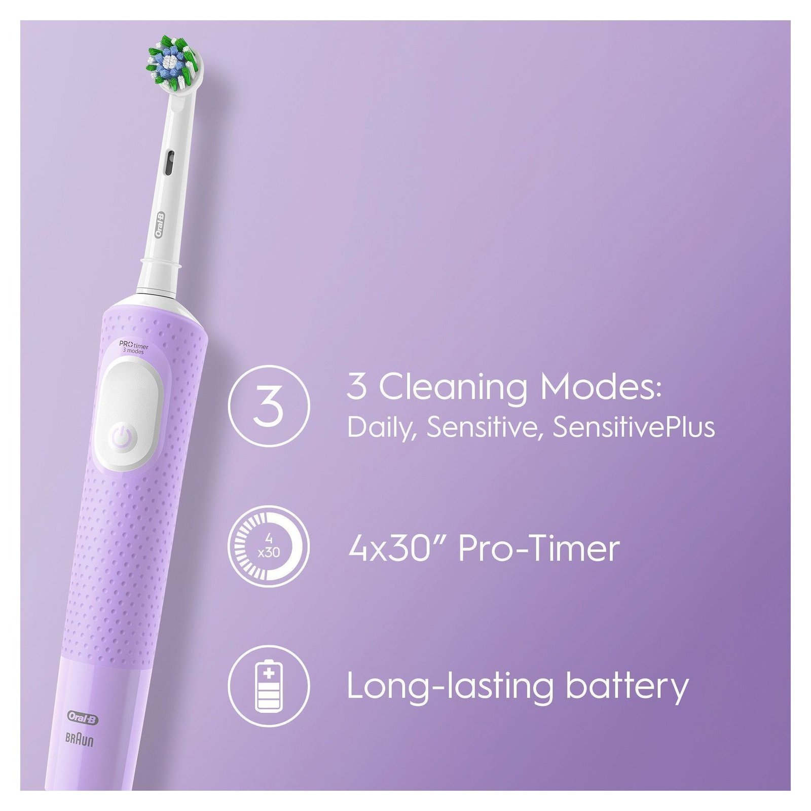 Oral-B Vitality Pro Lila Eltandborste