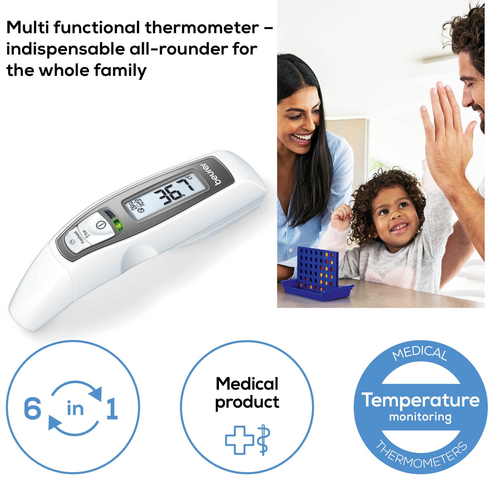 Beurer FT 65 Febertermometer Panna & Öra