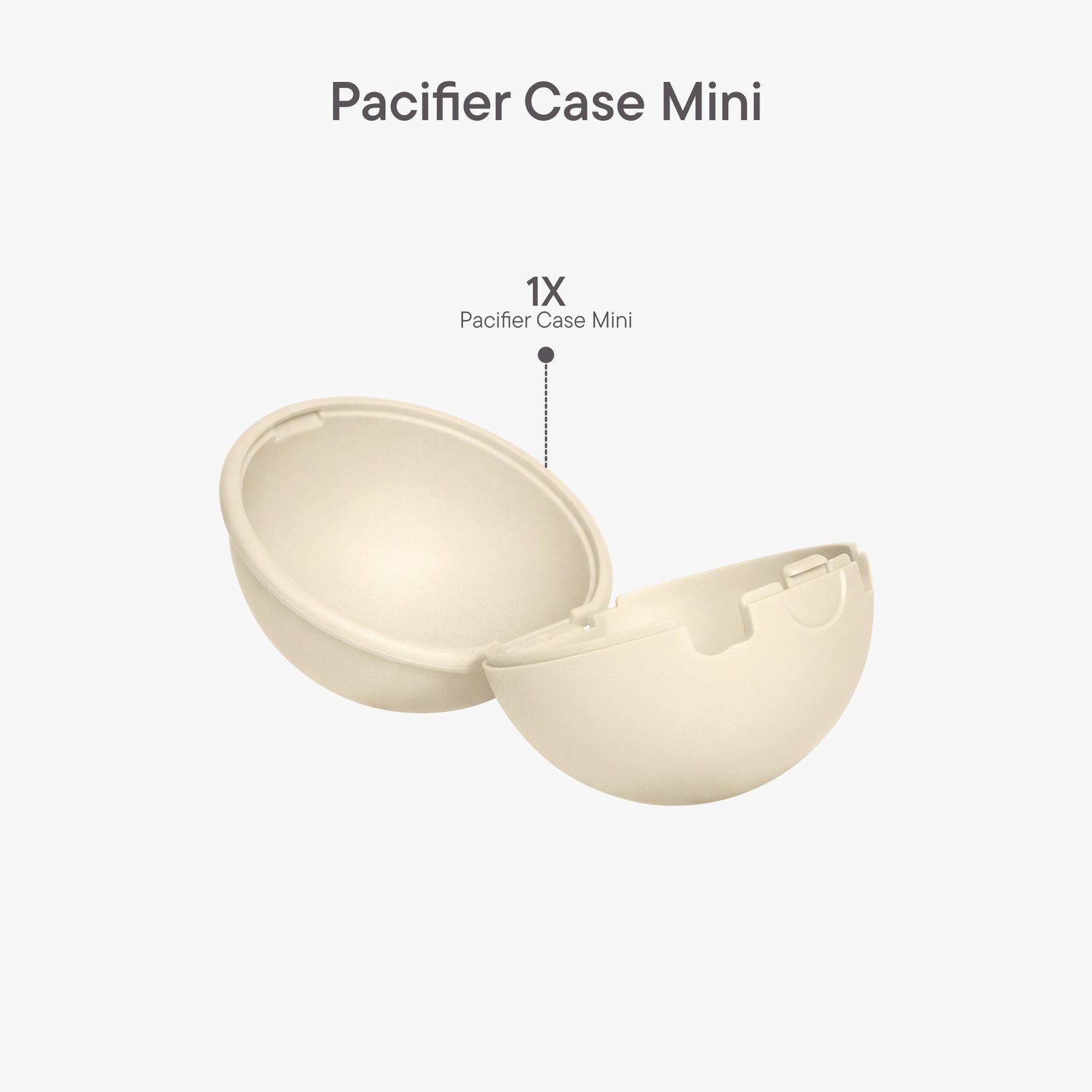 BIBS Pacifier Case Mini Ivory