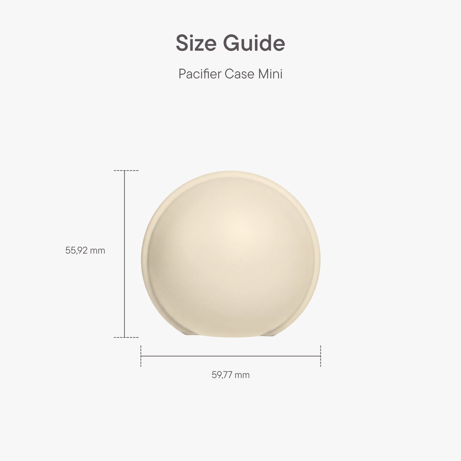 BIBS Pacifier Case Mini Ivory