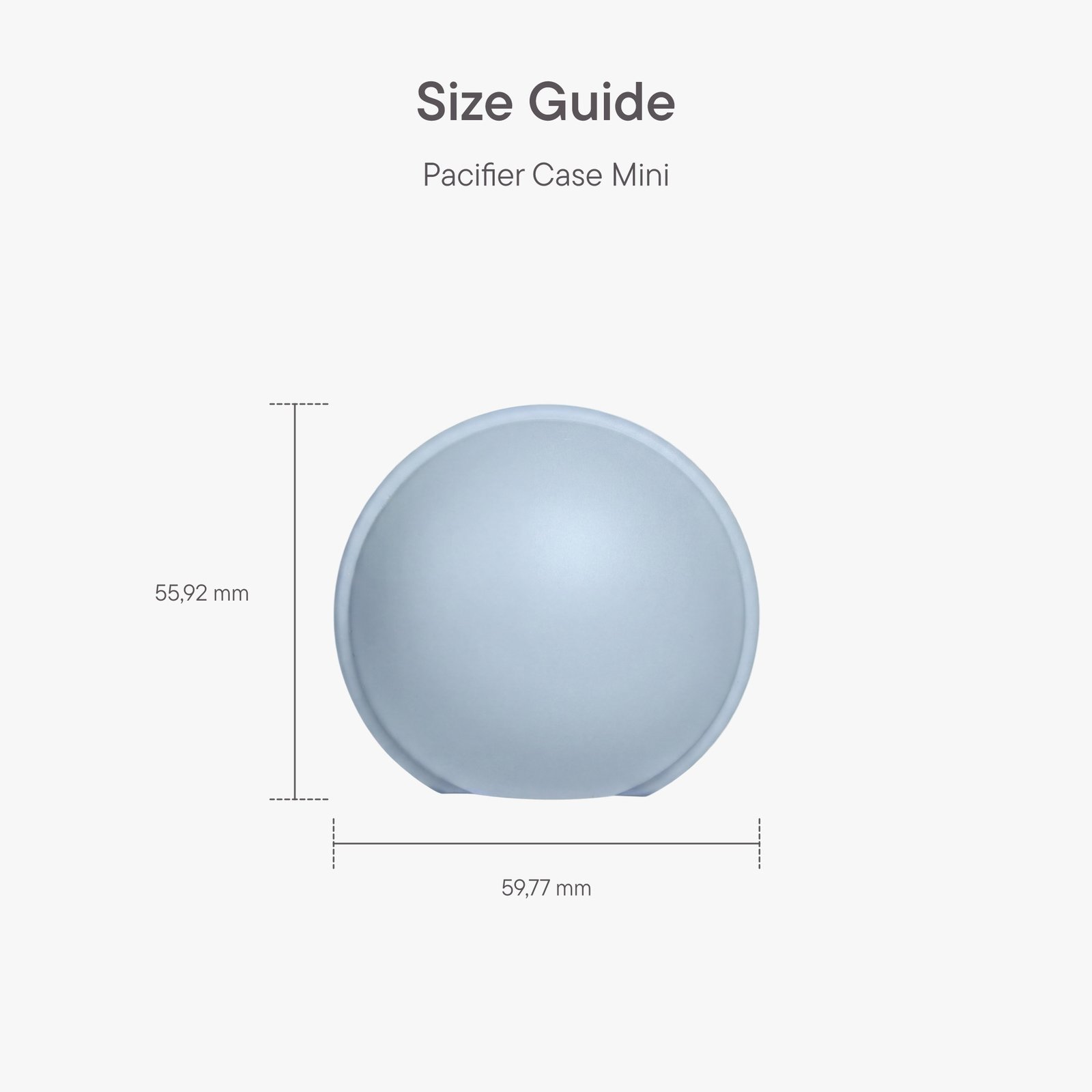 BIBS Pacifier Case Mini Baby Blue