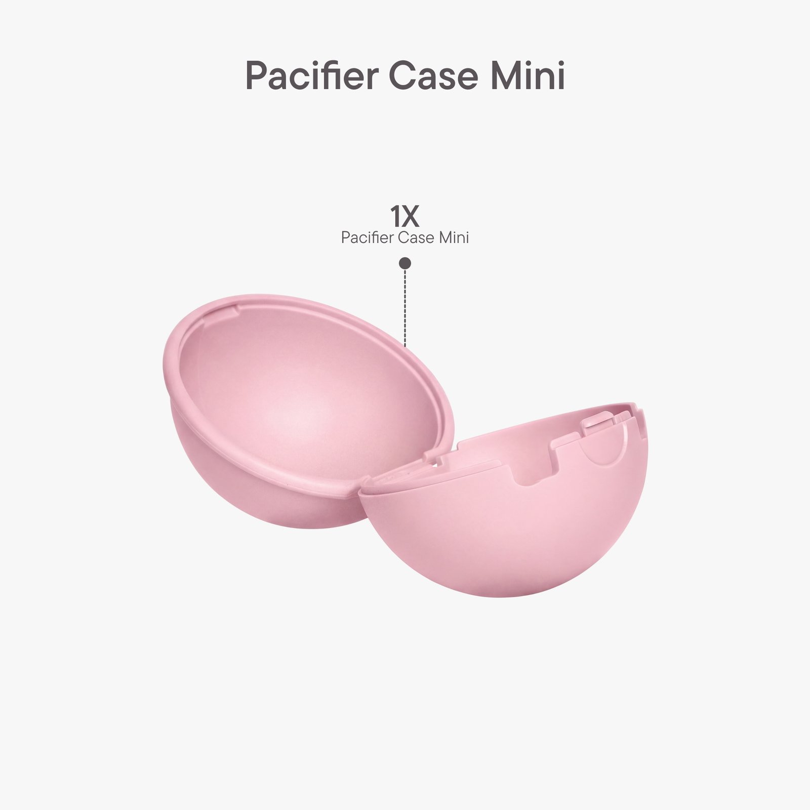 BIBS Pacifier Case Mini Baby Pink