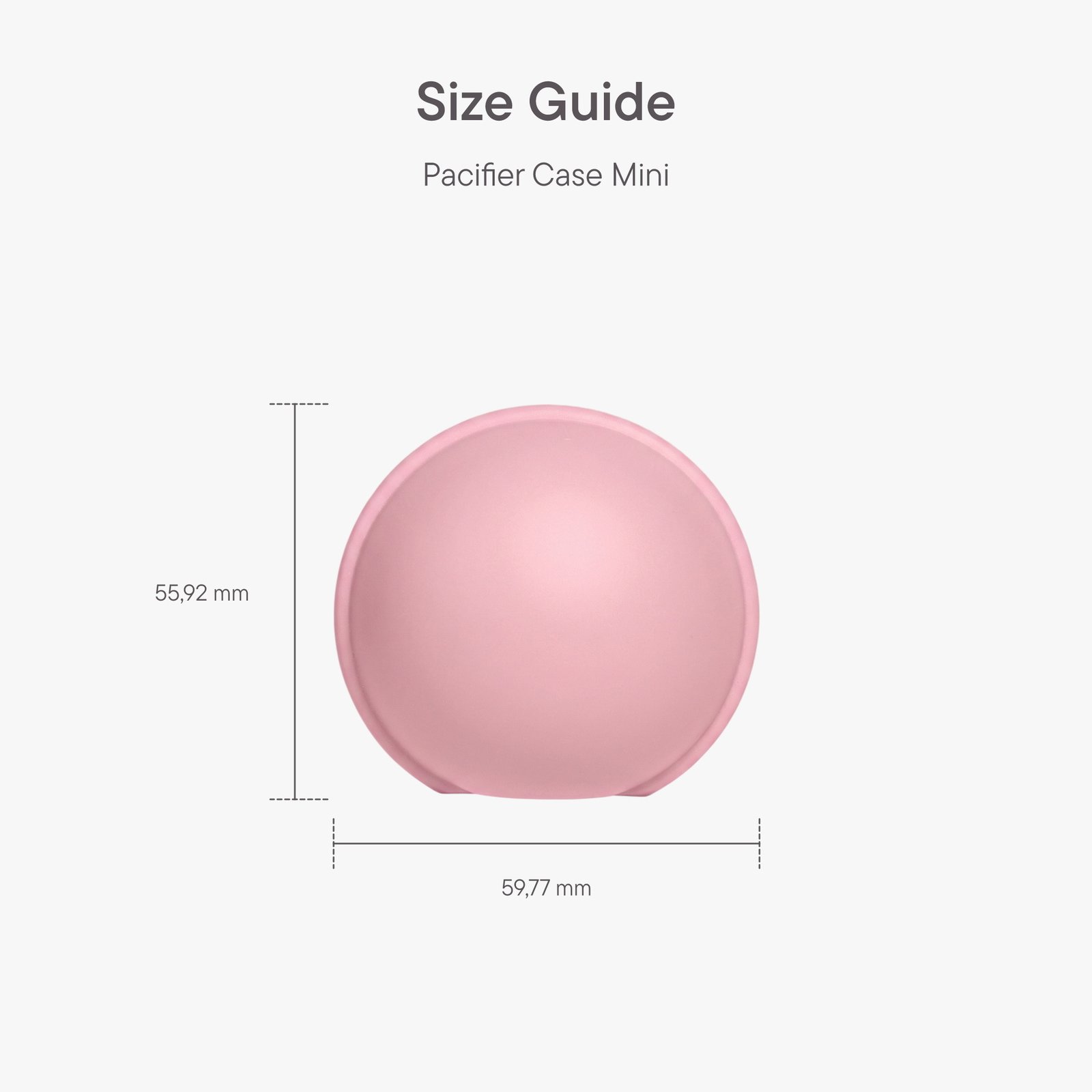BIBS Pacifier Case Mini Baby Pink