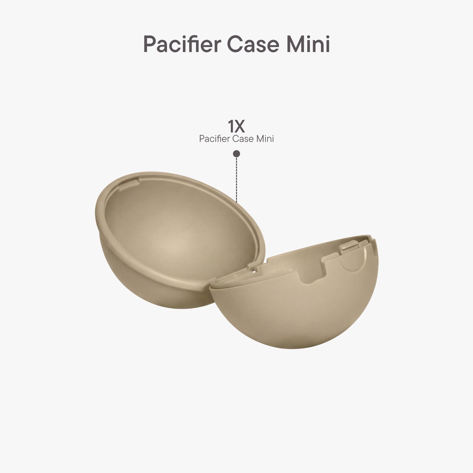 BIBS Pacifier Case Mini Vanilla