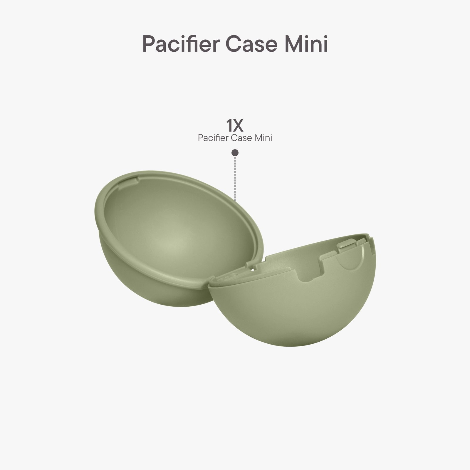 BIBS Pacifier Case Mini Sage