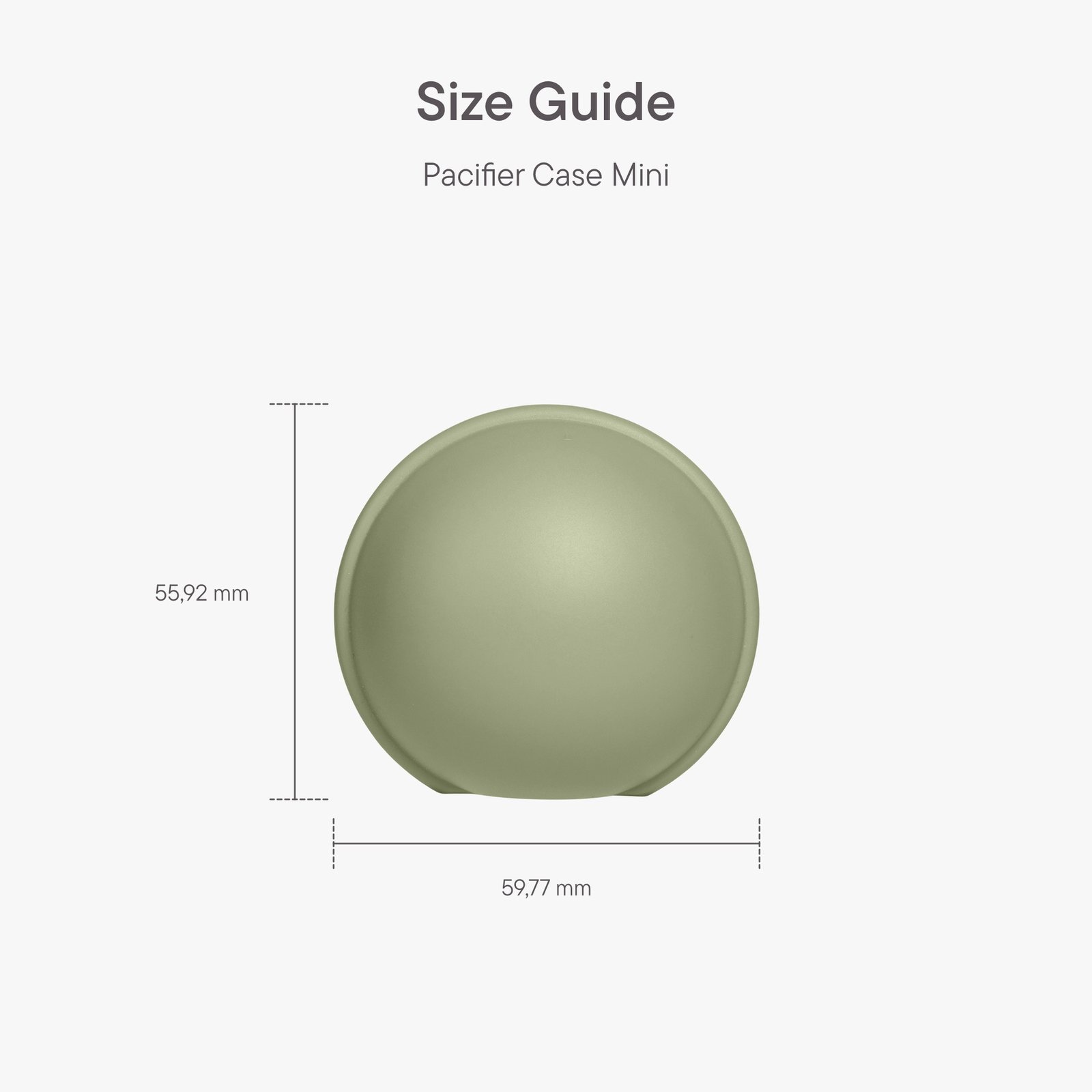 BIBS Pacifier Case Mini Sage