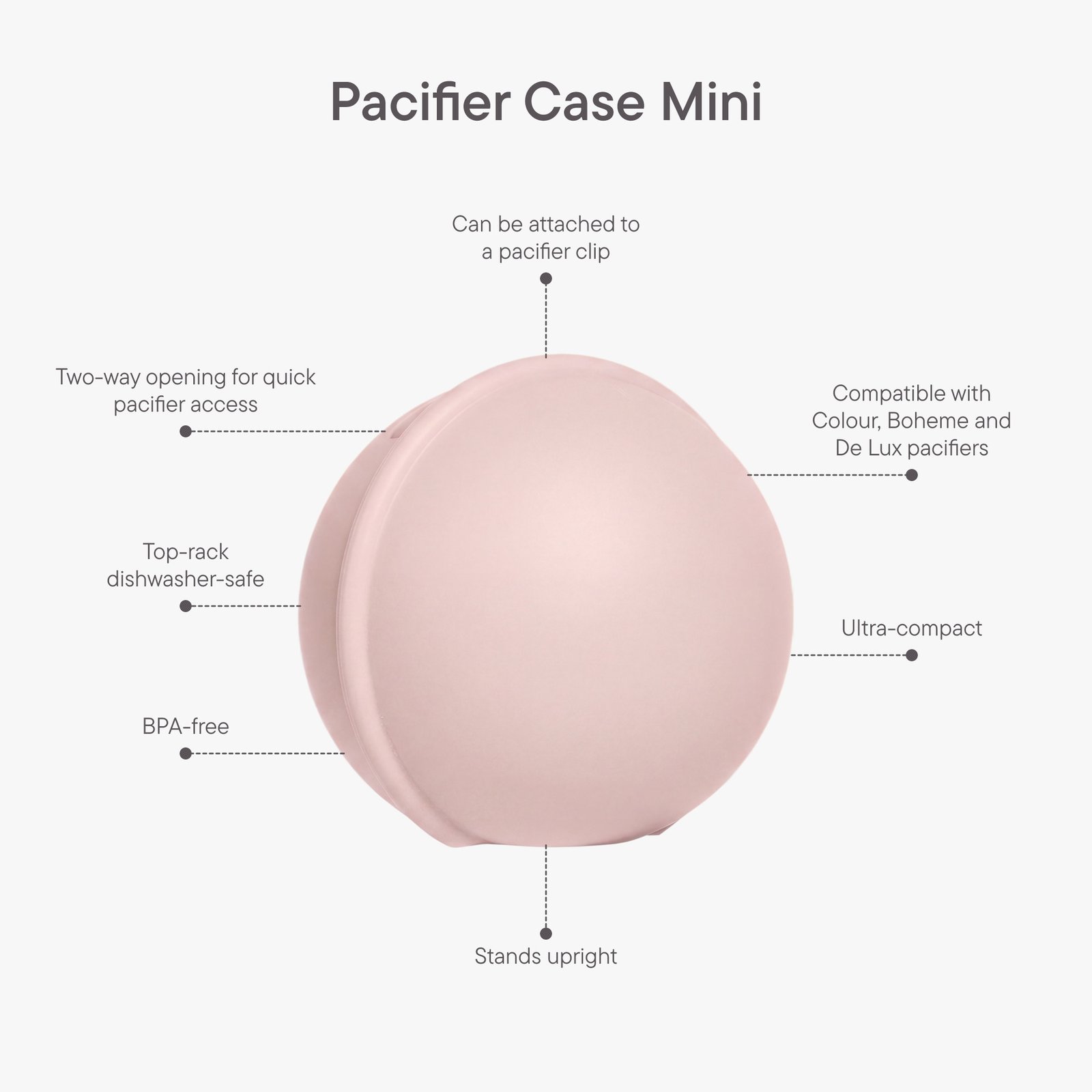 BIBS Pacifier Case Mini Petal