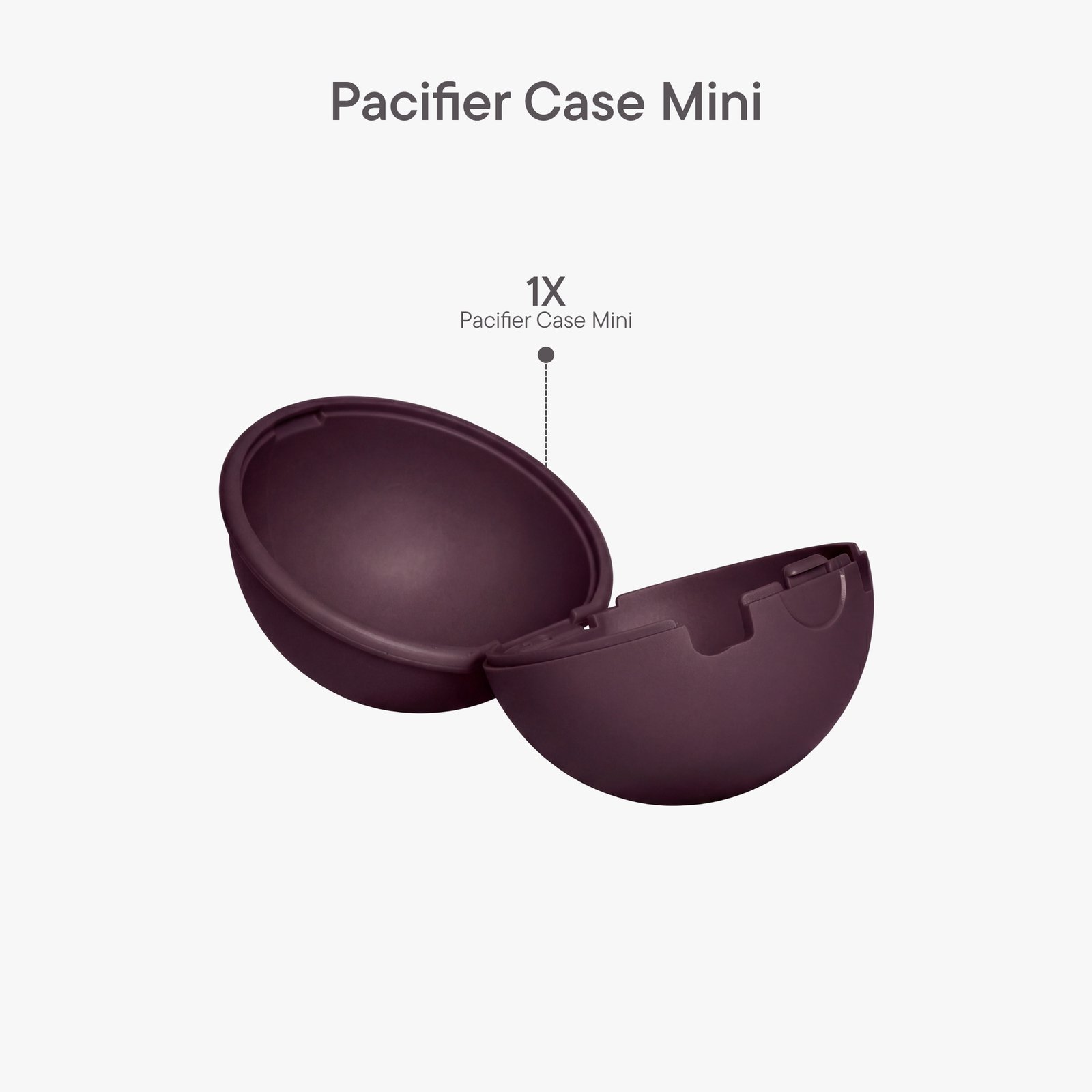 BIBS Pacifier Case Mini Plum