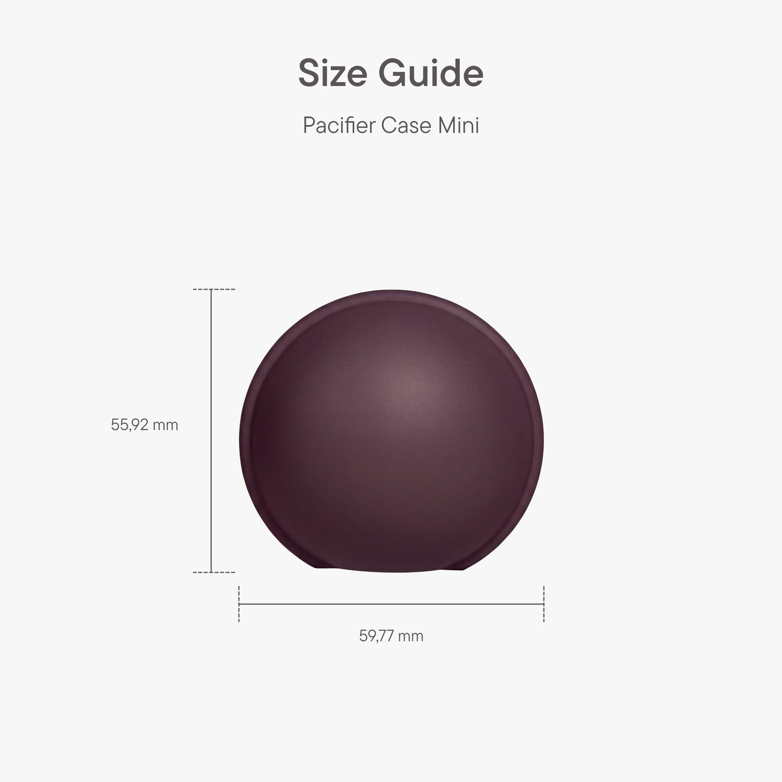 BIBS Pacifier Case Mini Plum