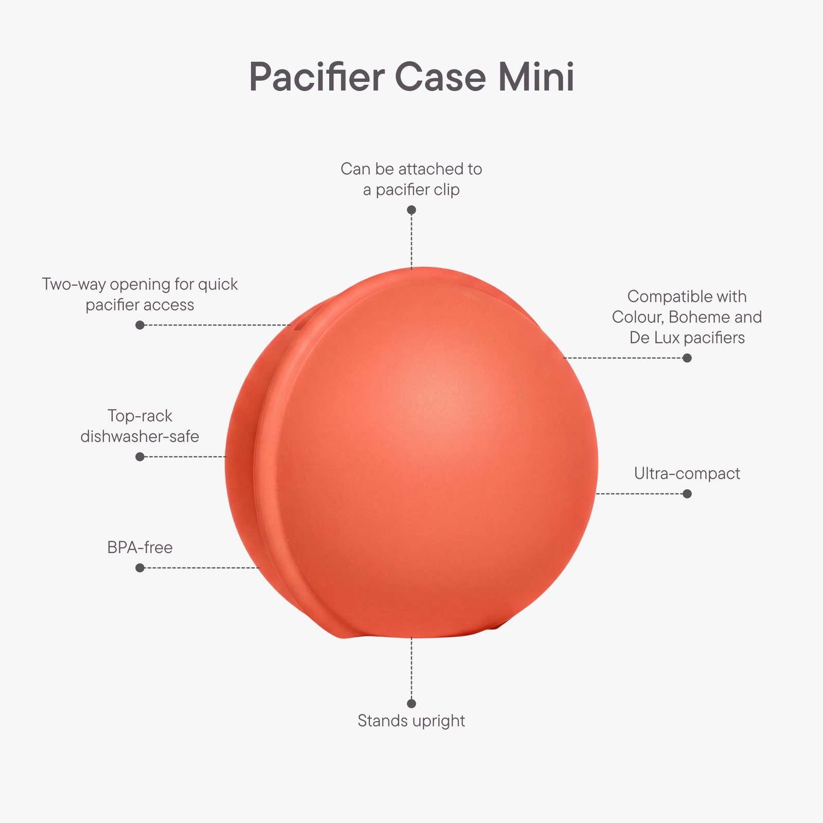 BIBS Pacifier Case Mini Tango