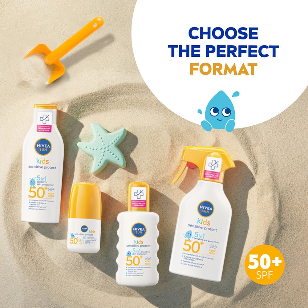 NIVEA SUN Kids Sensitive Sun Roll On SPF50+ 50 ml