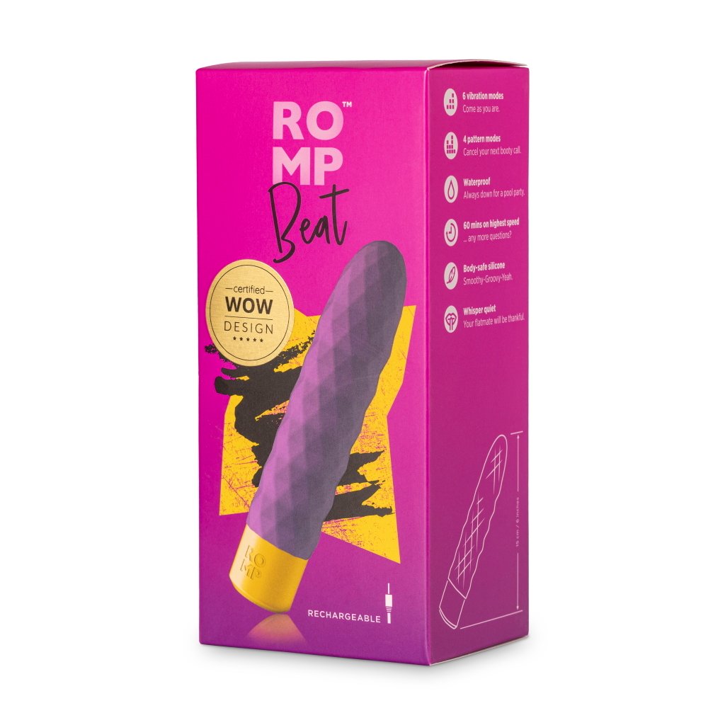 ROMP Beat Vibrator Light Purple 1 st