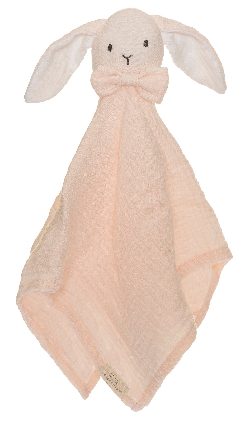 Teddykompaniet Diinglisar Snuttefilt Kanin Muslin Babyrosa