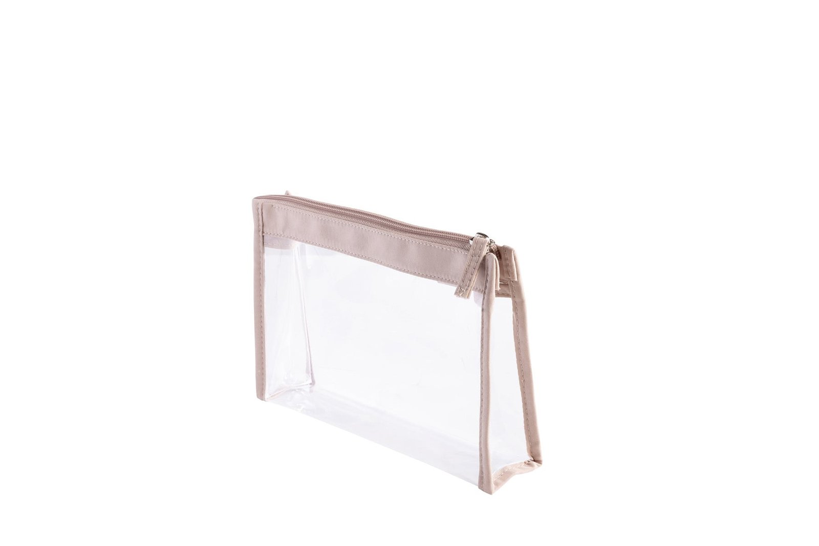Cailap sminkväska genomskinlig/beige