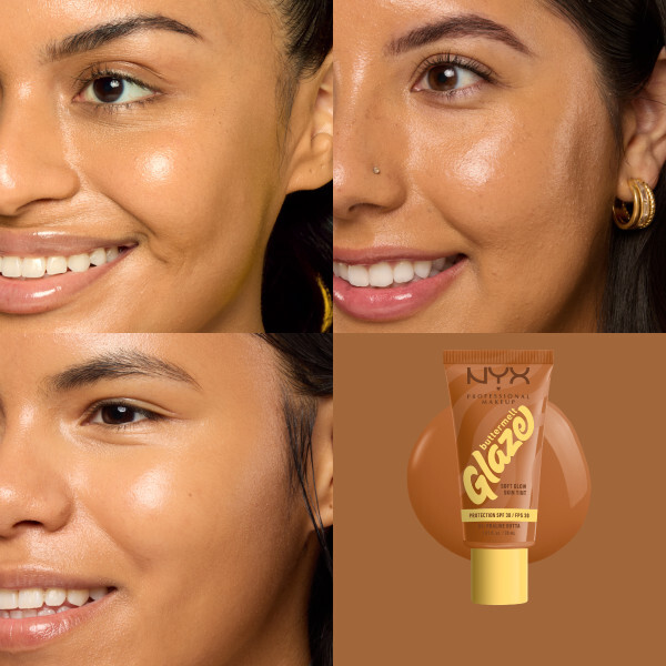 NYX Professional Makeup Buttermelt Glaze Soft Glow Skin Tint SPF30 Foundation 06 Praline Butta 30 ml