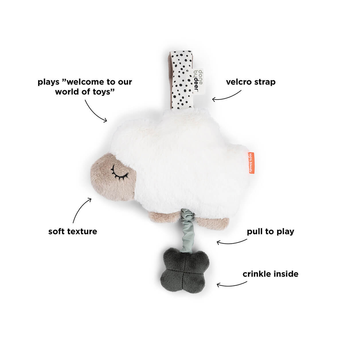 Done by Deer Musikleksak Sheepy Sand